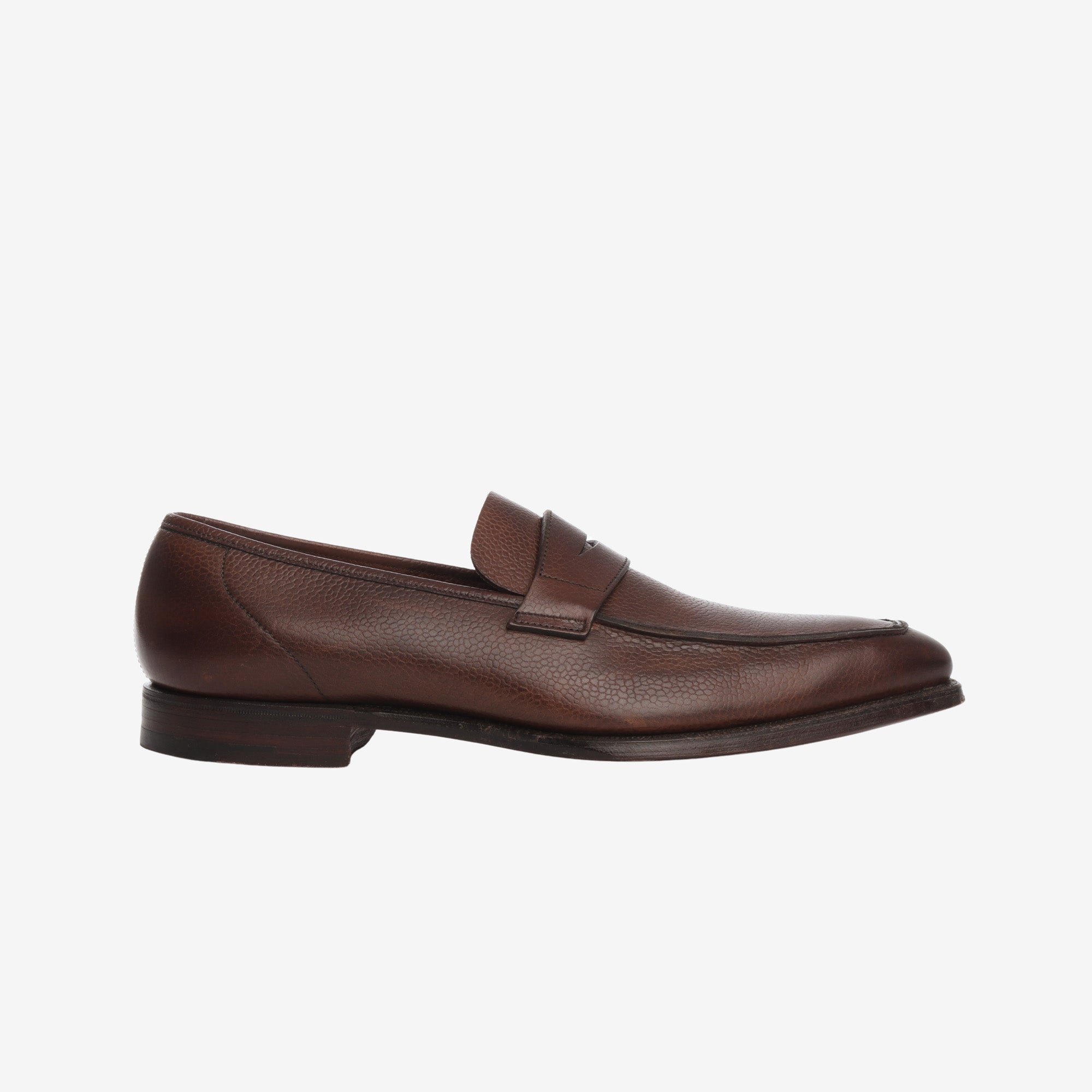 Grained Leather Penny Loafers + Trees