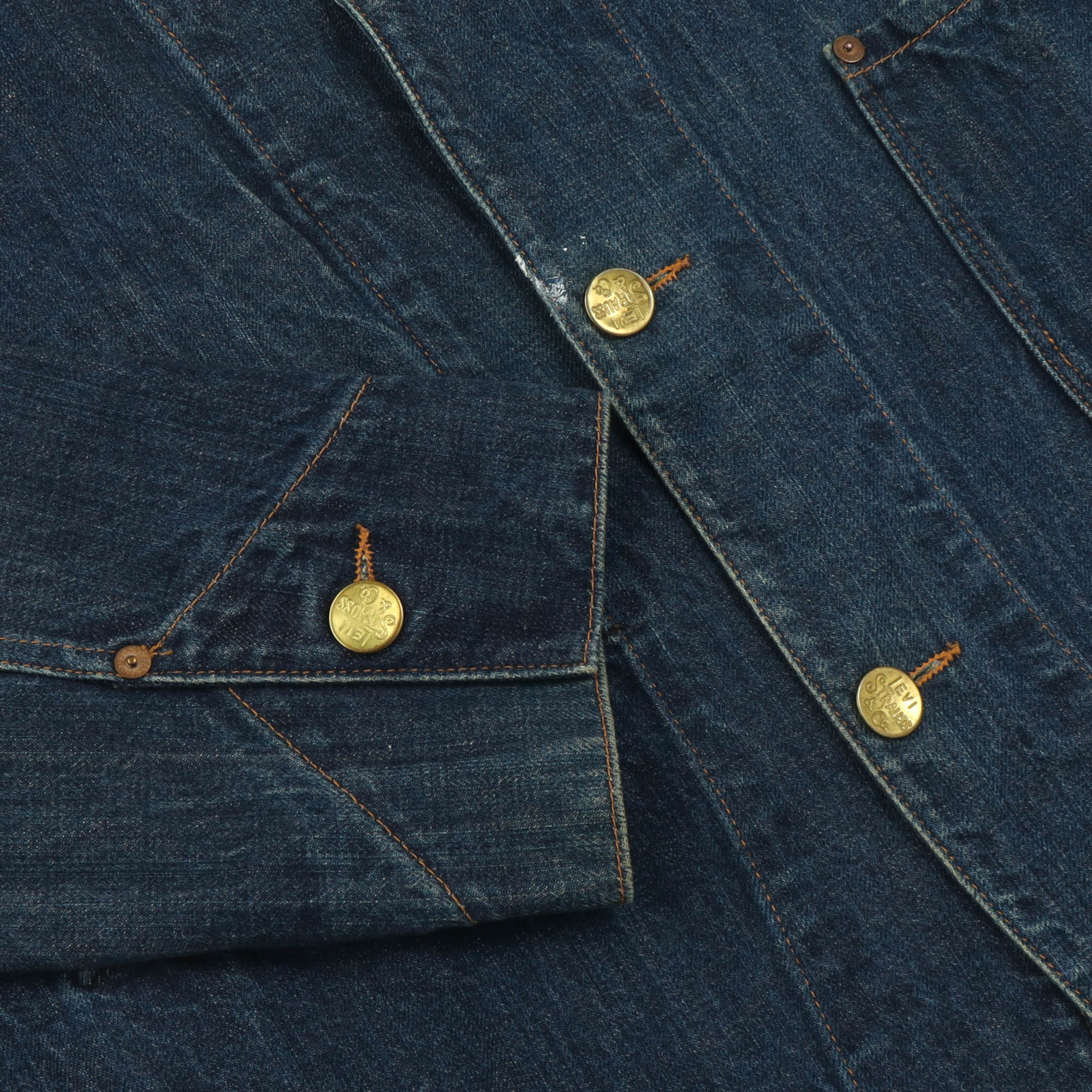 Lot 214 Round Collar Denim Jacket