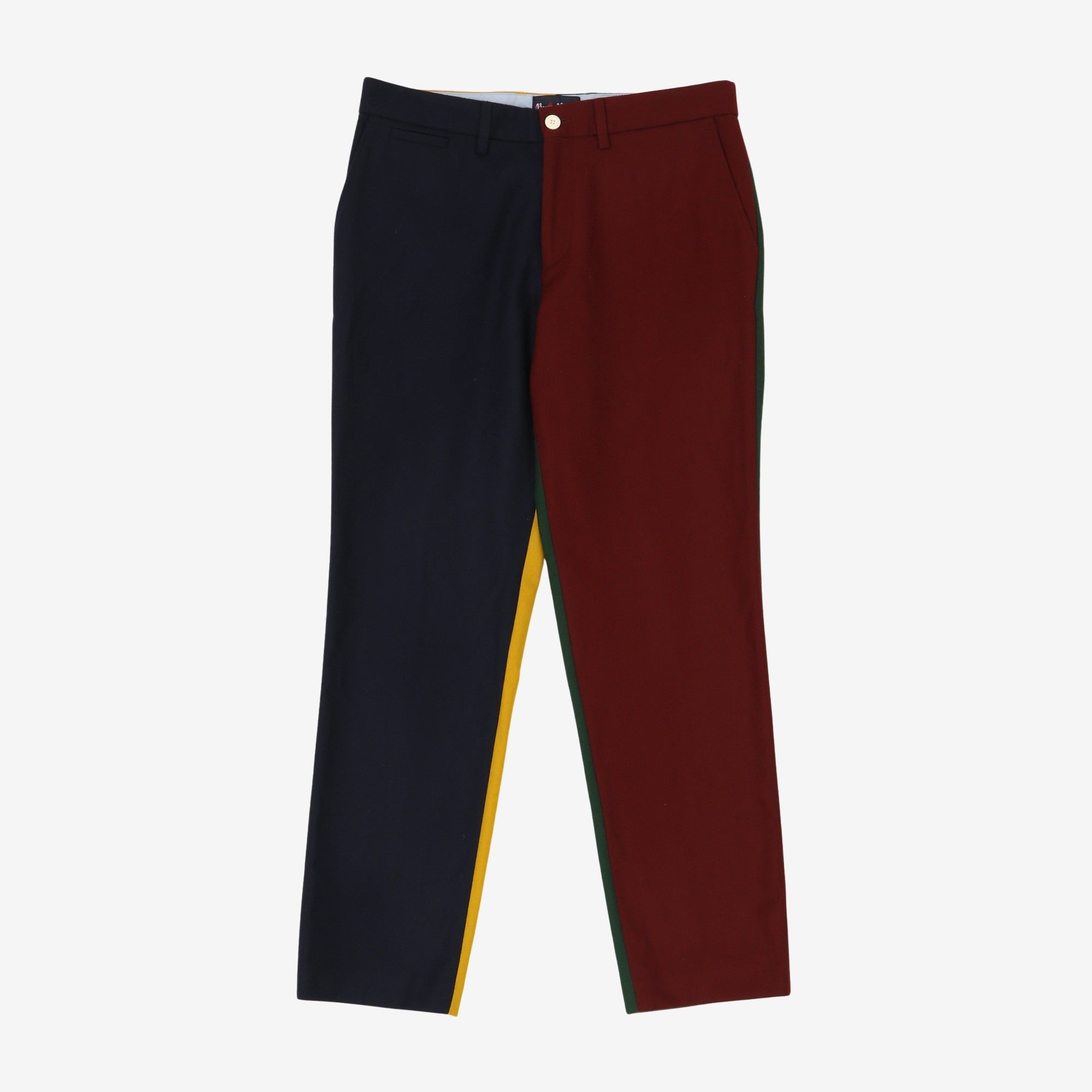 Colorblock Flannel Chinos