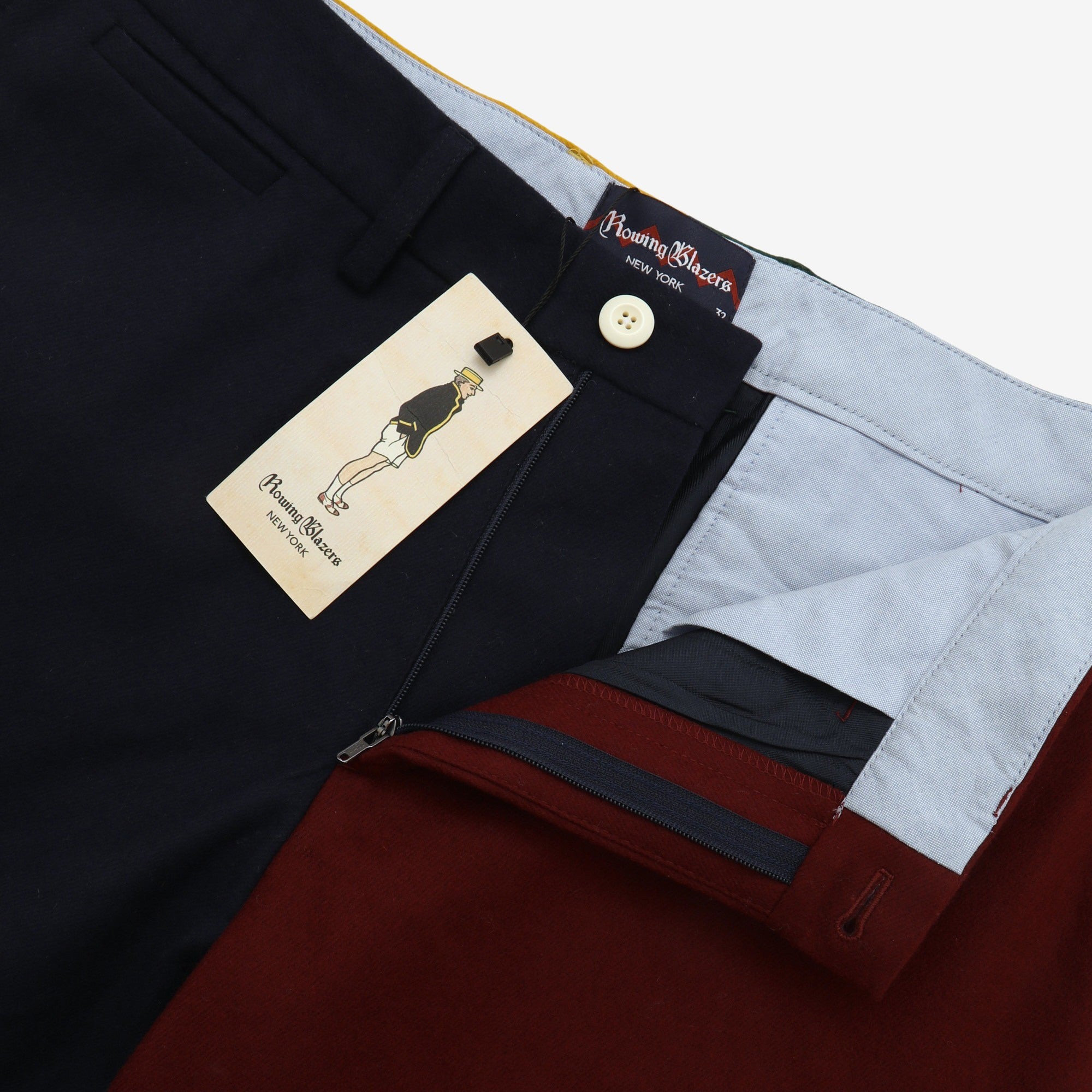 Colorblock Flannel Chinos