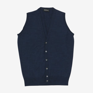 Merino Sleeveless Cardigan