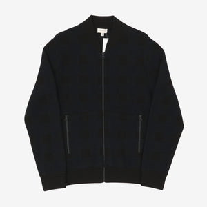 Buffalo Check Full Zip Knit Jacket