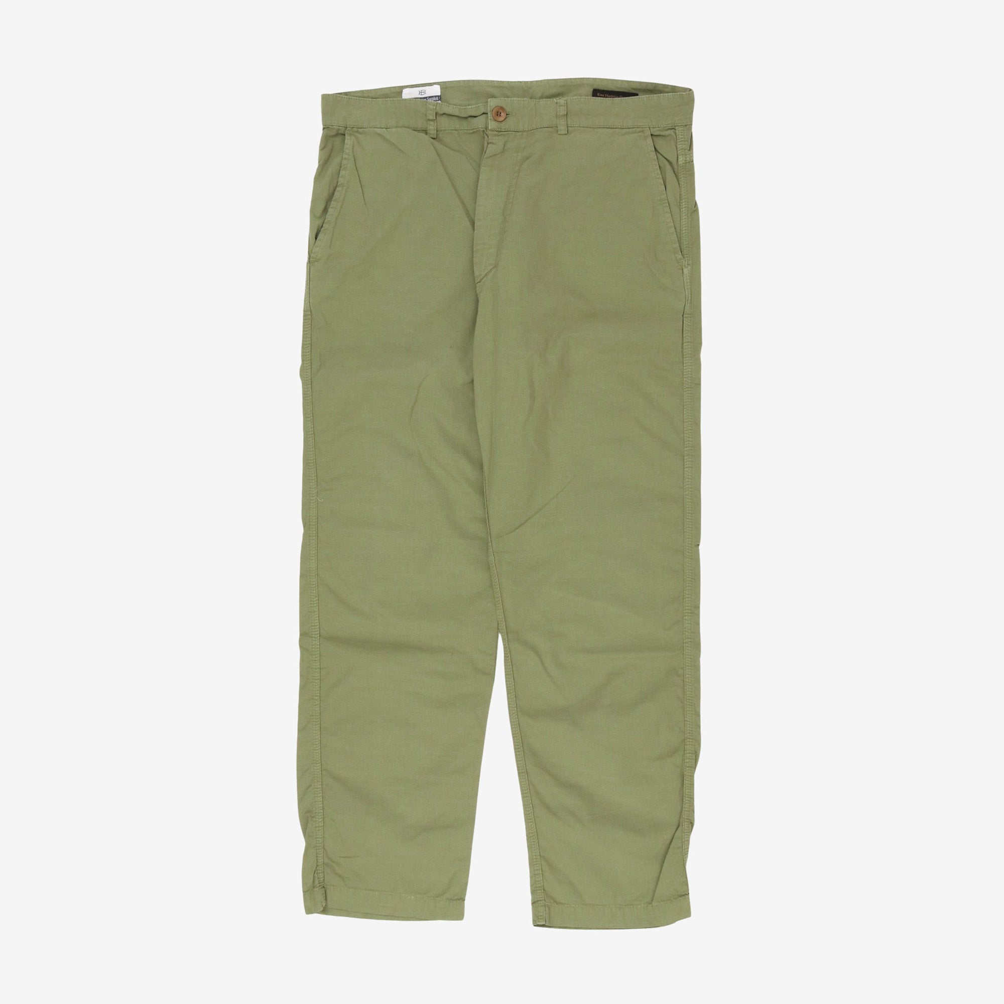 Linen Blend Twill Trousers