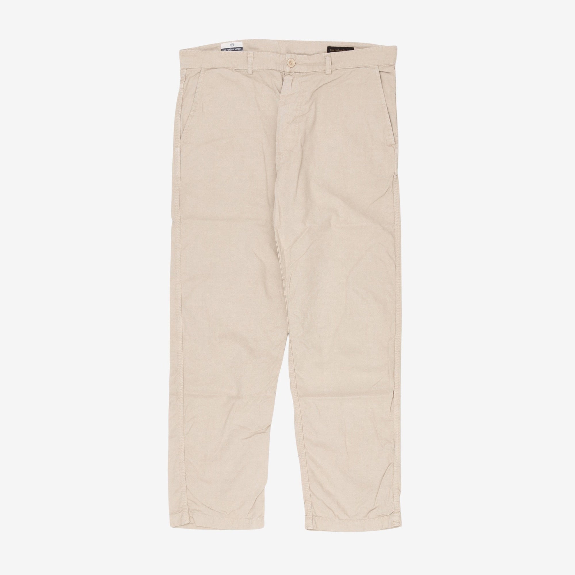 Linen Blend Twill Trousers