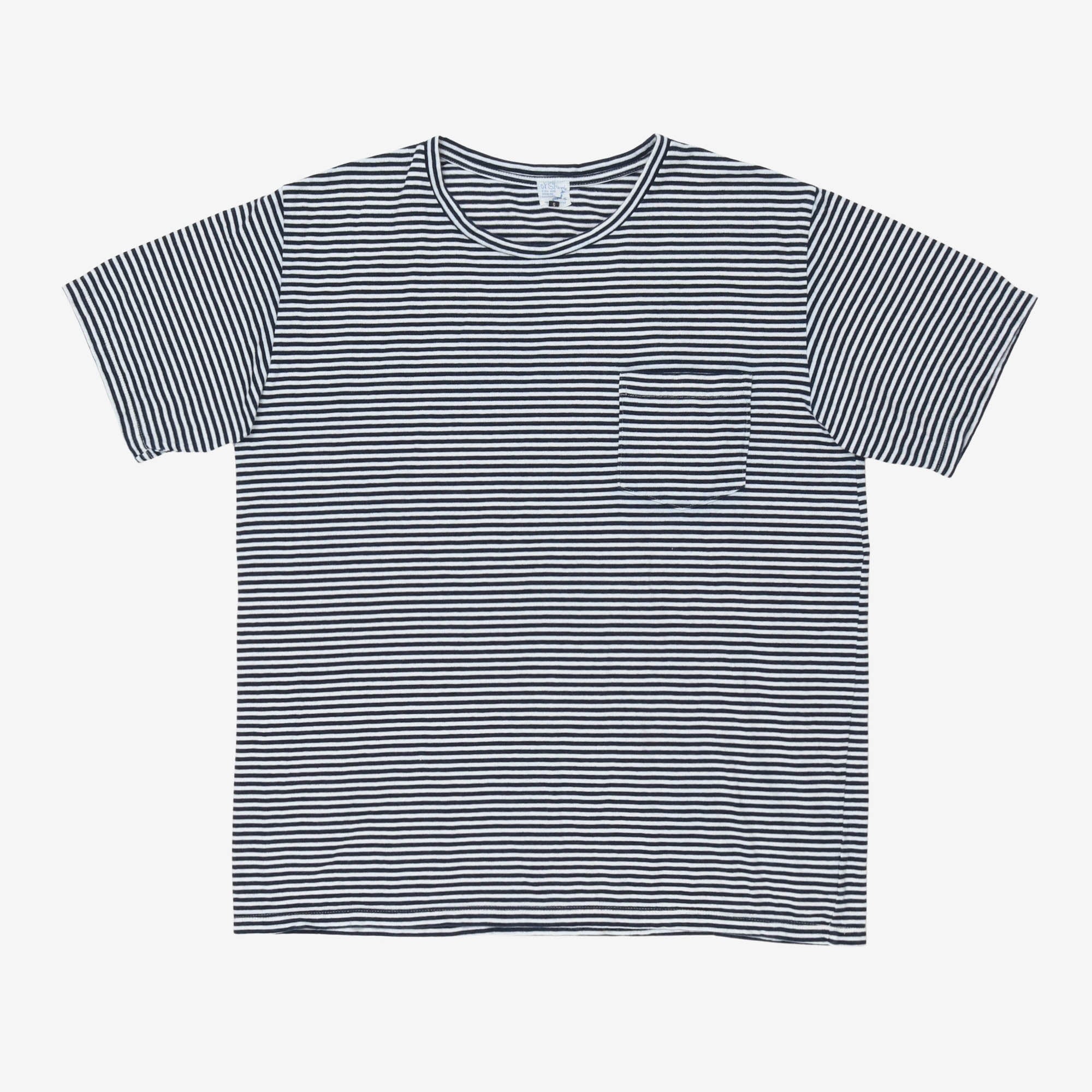 SS Stripe Pocket Tee