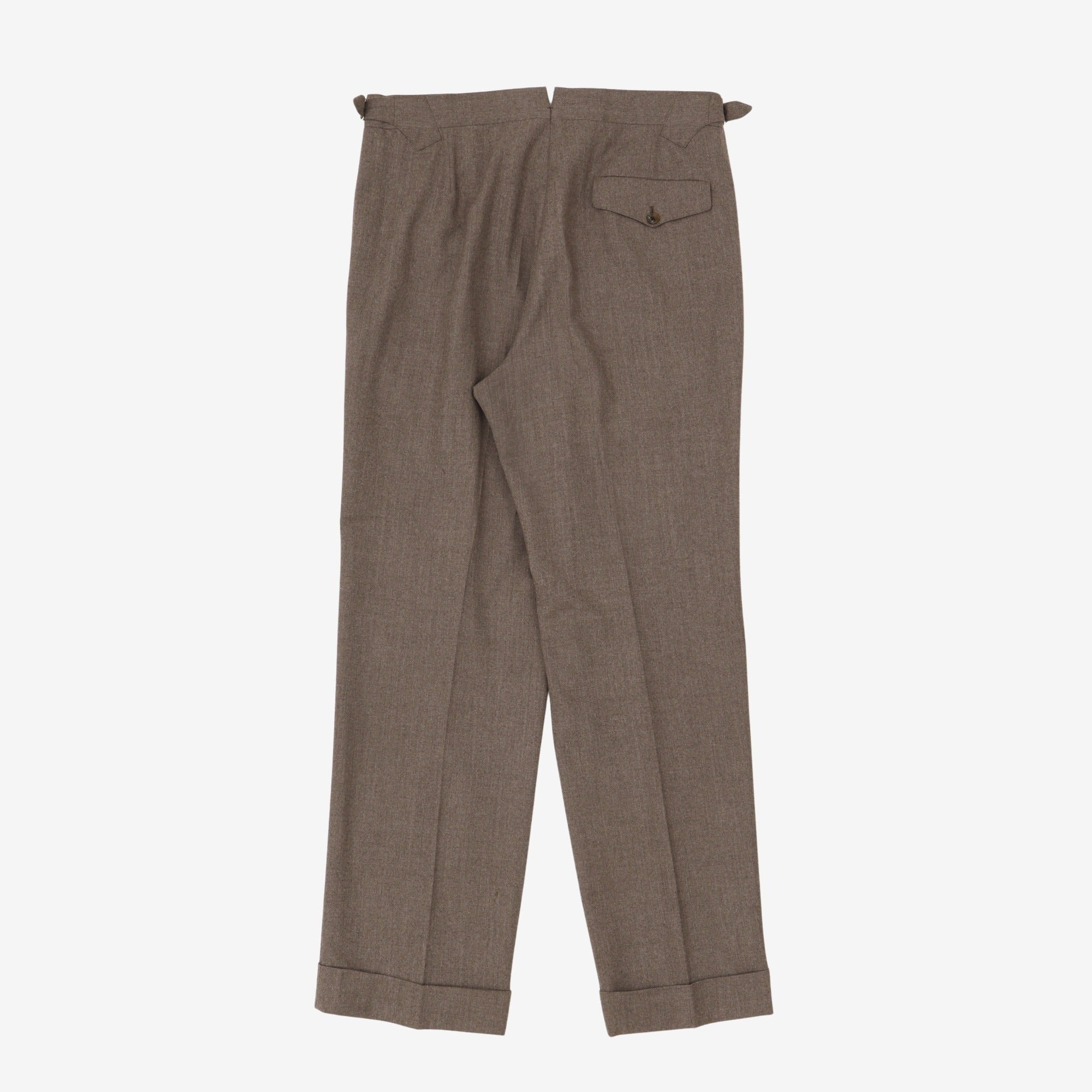 Bespoke Pleated Wool Trousers (33W x 31L)