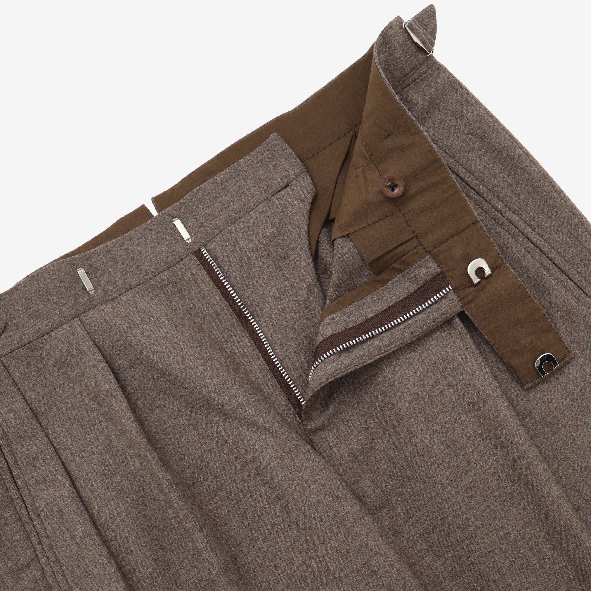 Bespoke Pleated Wool Trousers (33W x 31L)