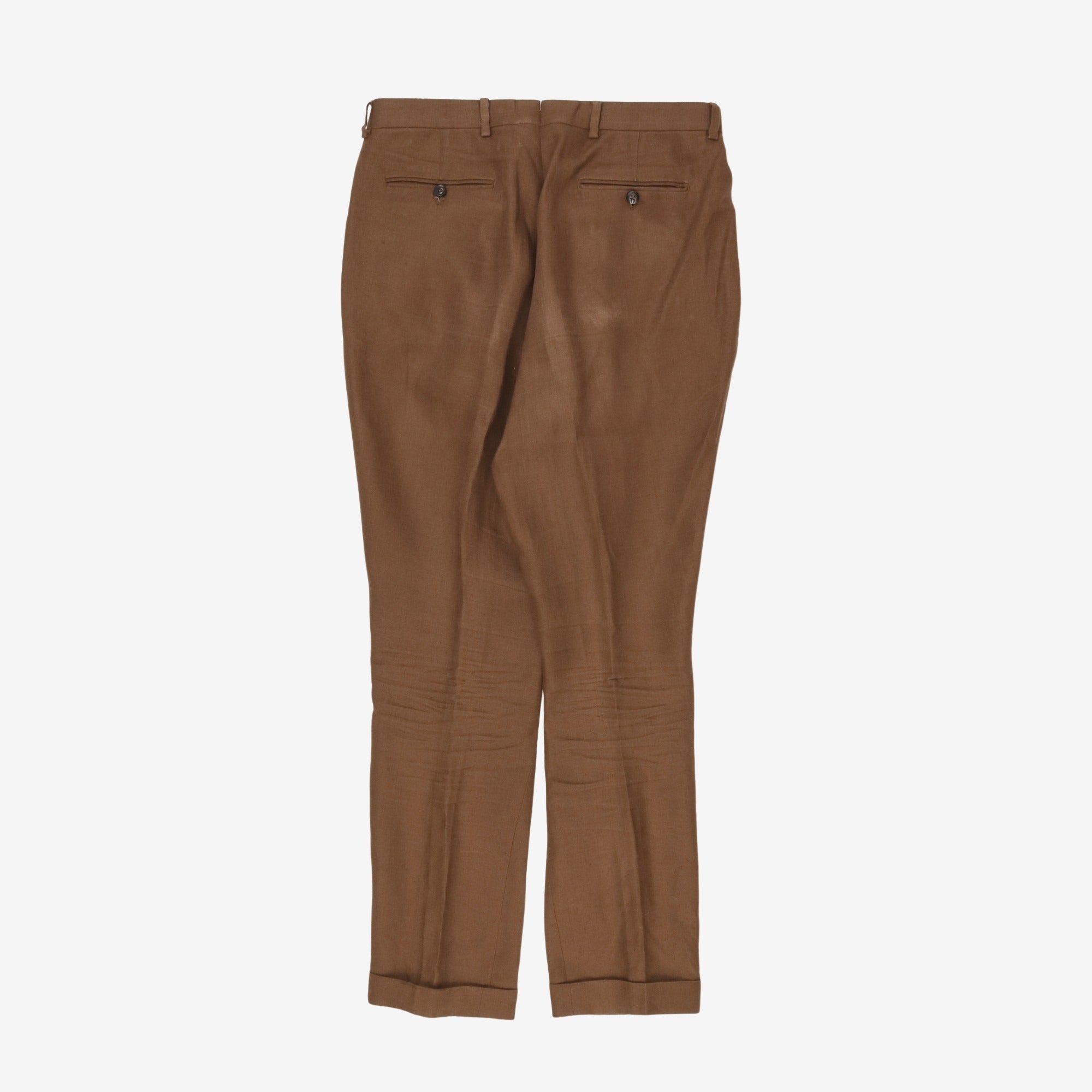 Pleated Linen Trousers