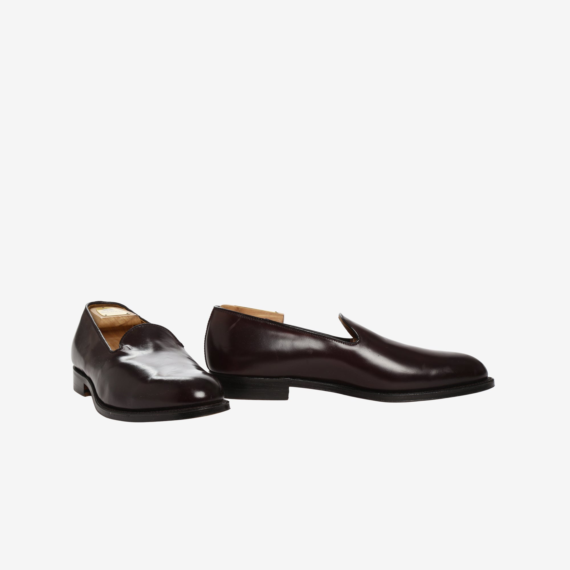 Plain Toe Slip On Loafers