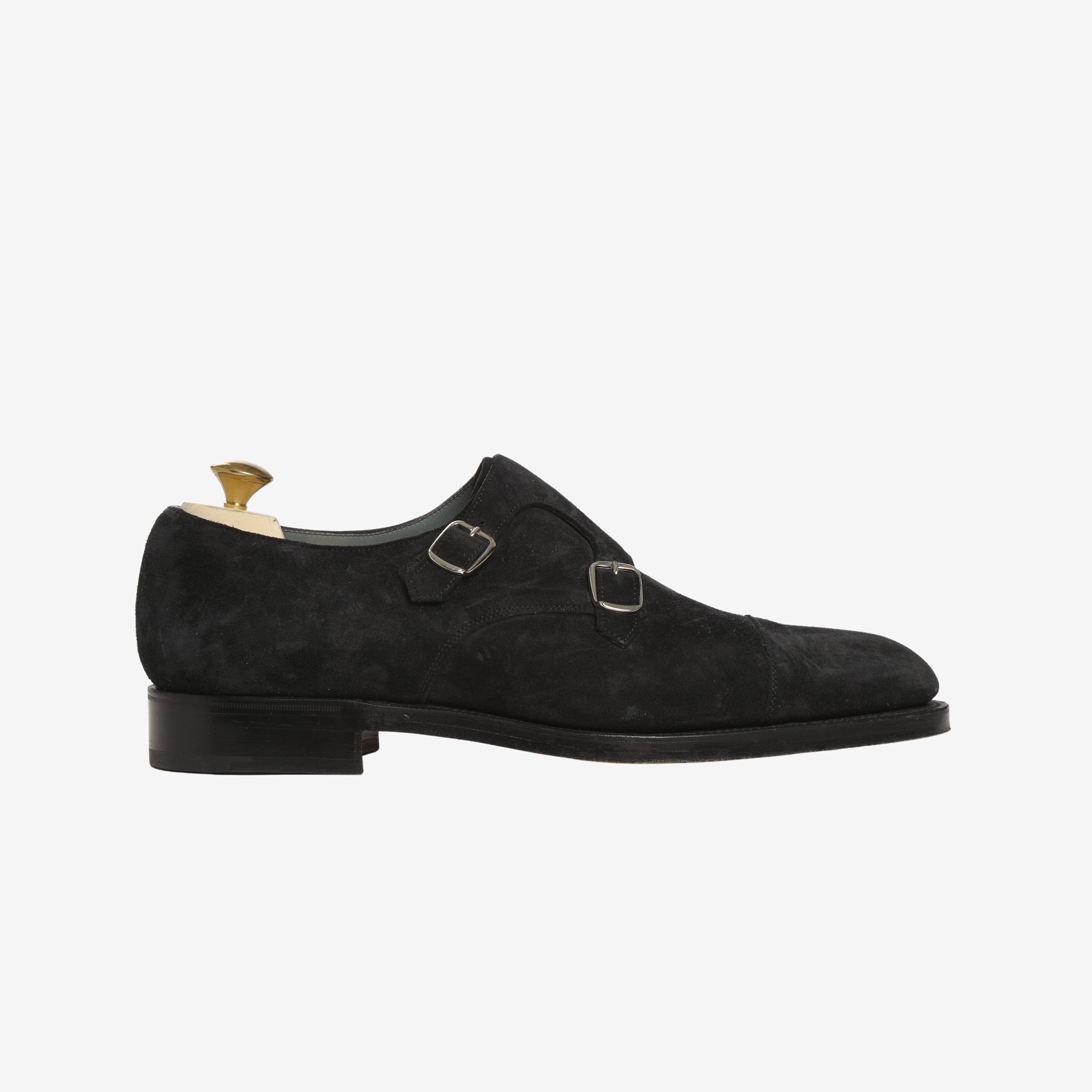 Suede Westminster Monk Strap Shoes