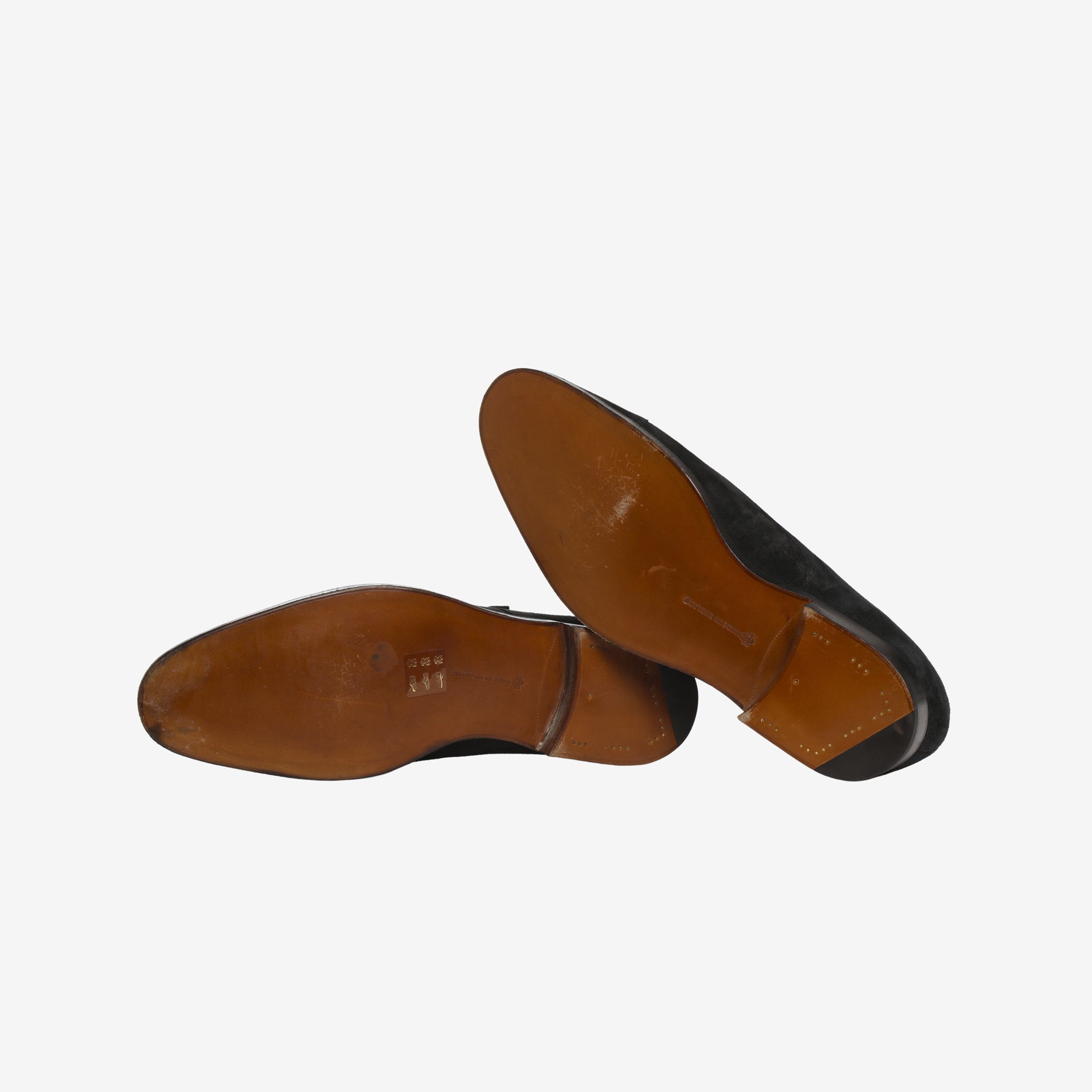 Suede Westminster Monk Strap Shoes