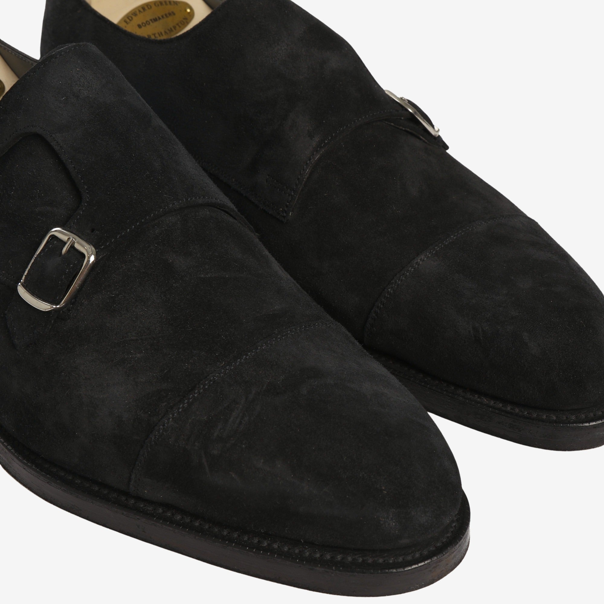 Suede Westminster Monk Strap Shoes