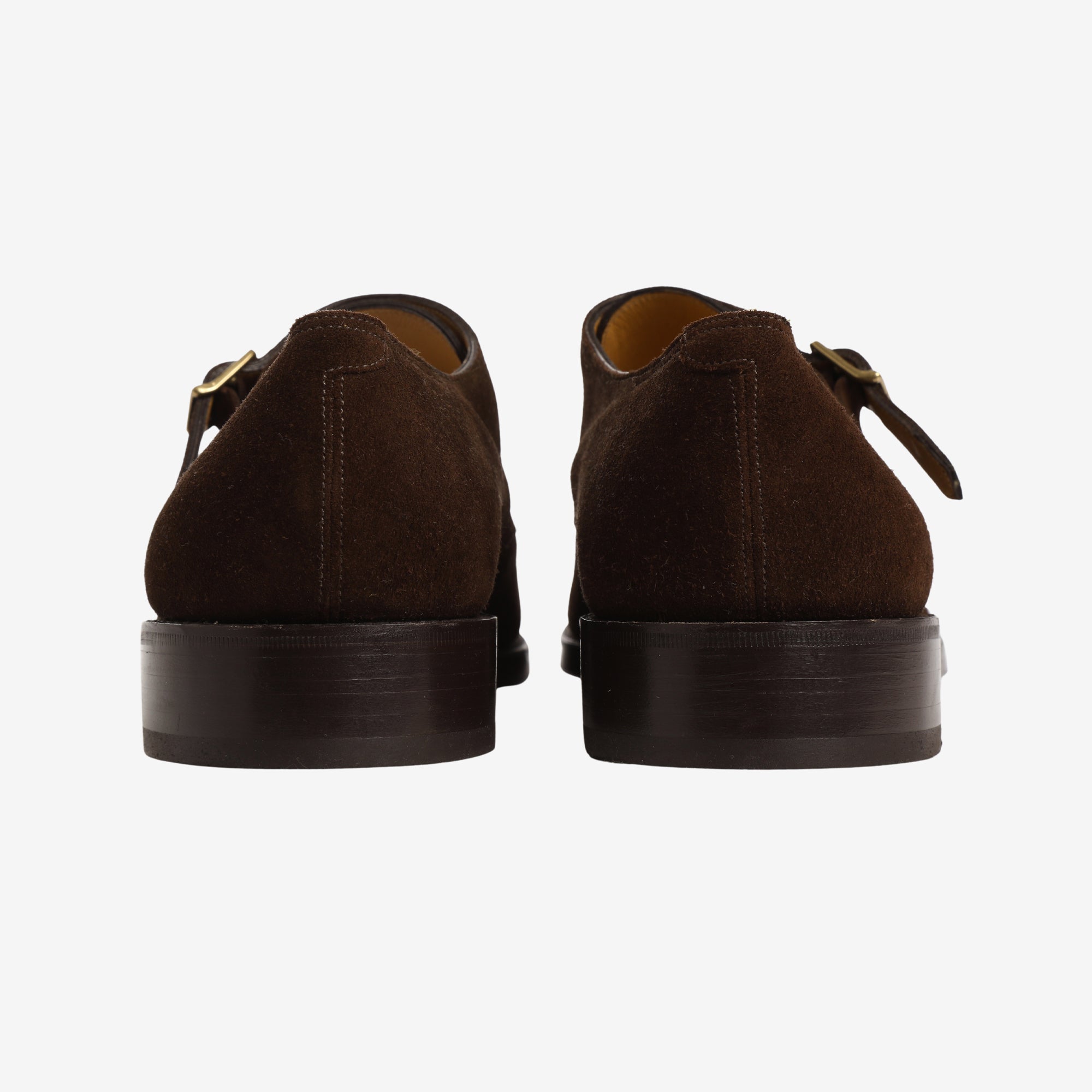 Suede William Monk Strap Shoe