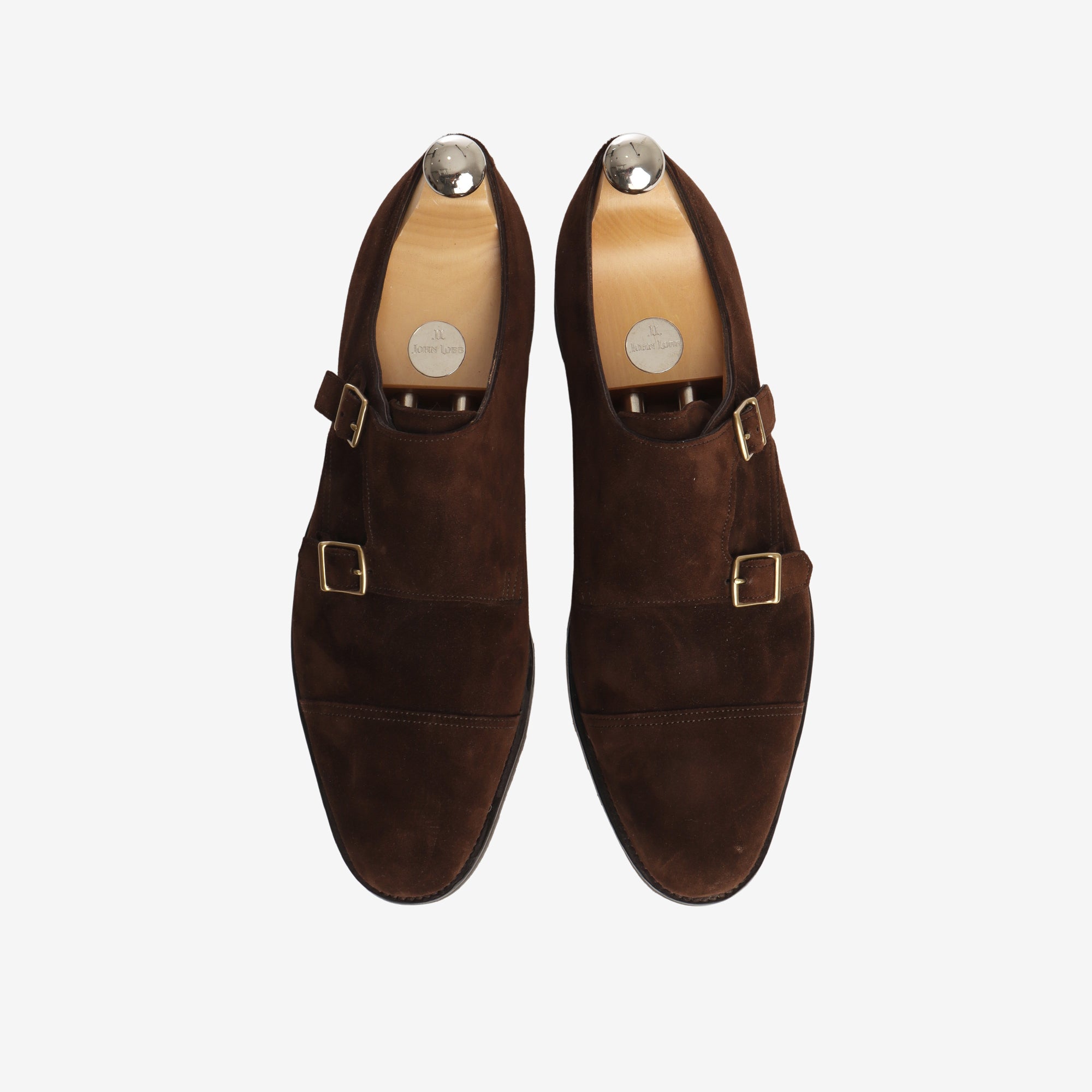 William New Standard Suede Monk Strap + Trees