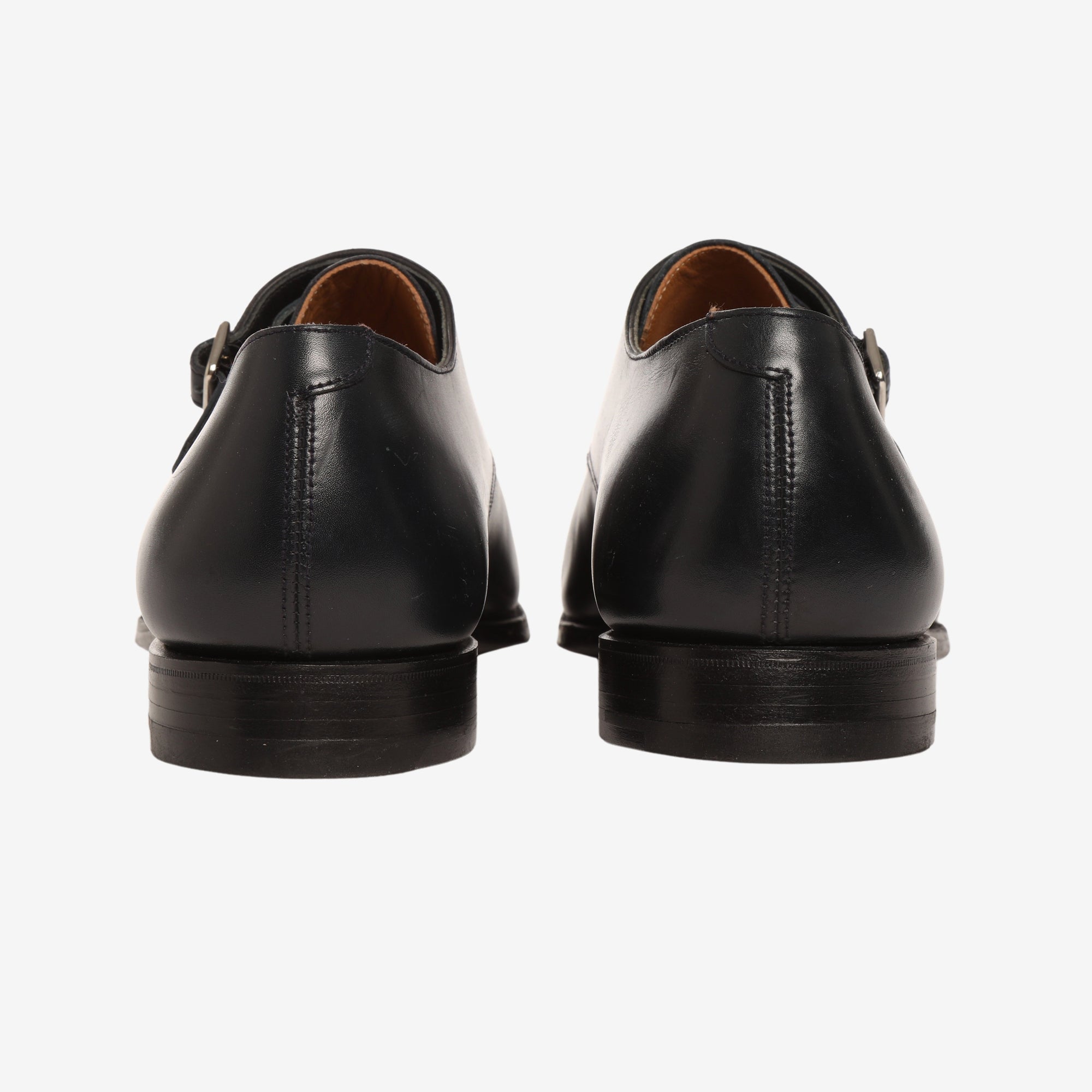 Thomas Cap-Toe Leather Monk-Strap Shoes