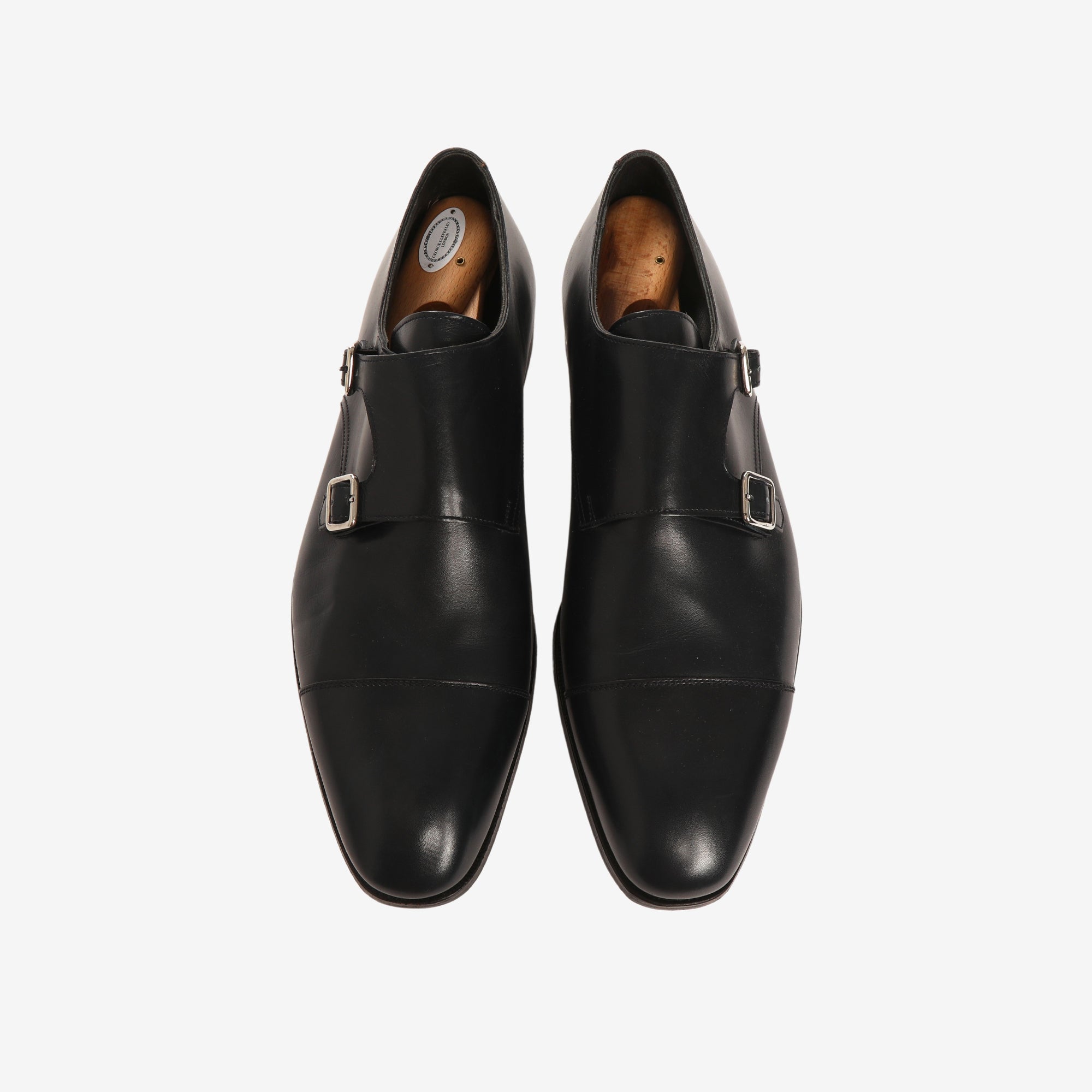 Thomas Cap-Toe Leather Monk-Strap Shoes