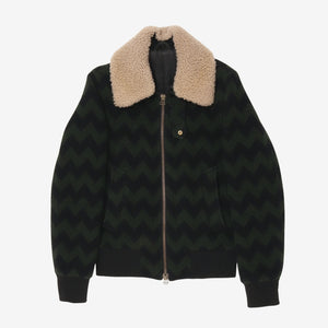 Zig Zag Shearling Jacket