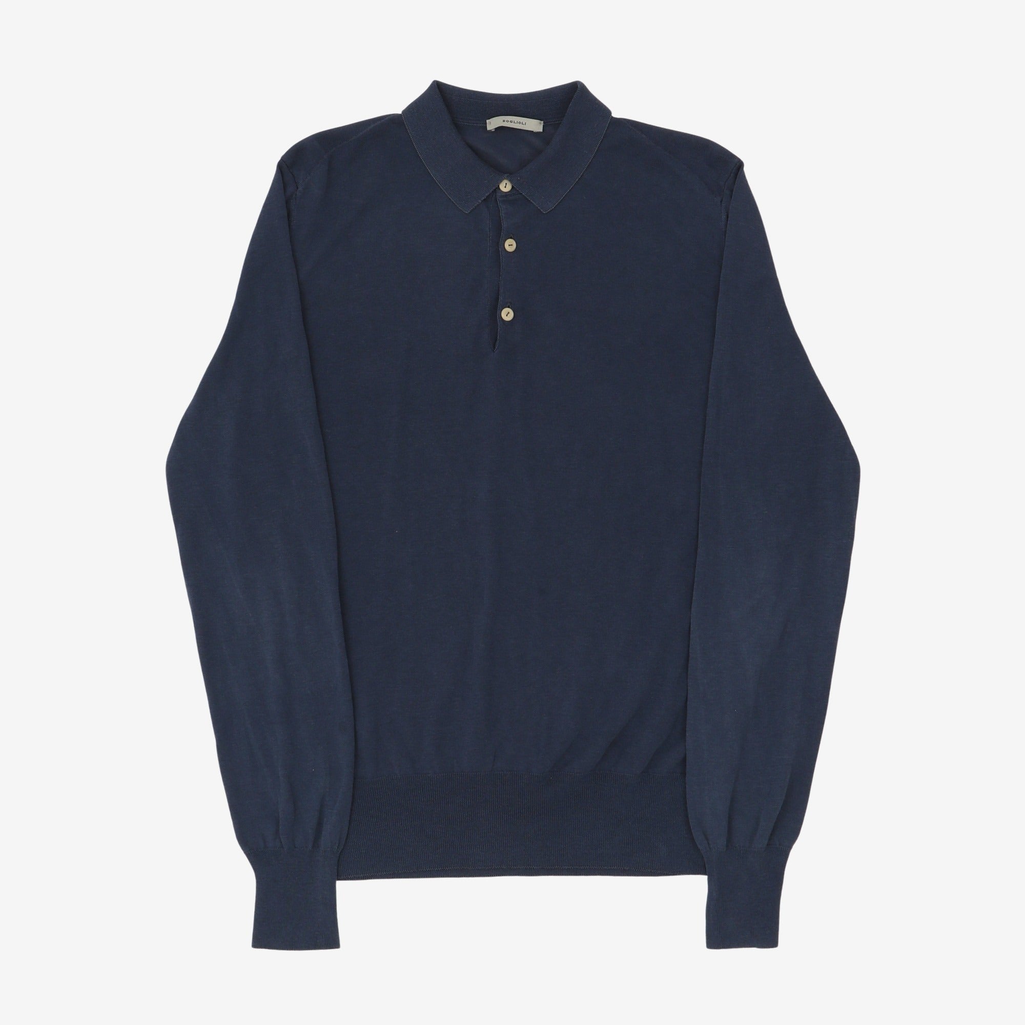 Cotton Polo LS