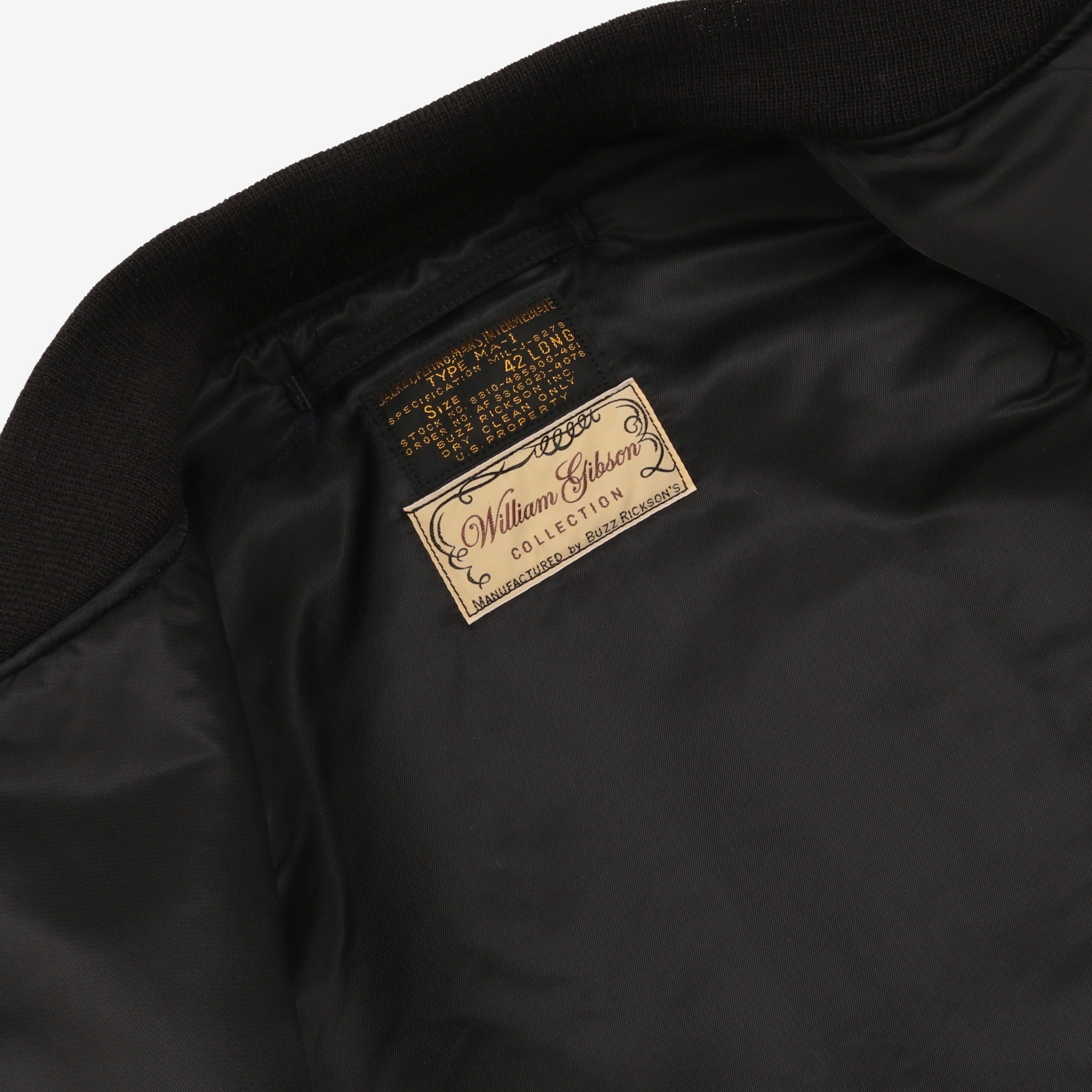 William Gibson Type MA-1 Albert Turner Flight Jacket