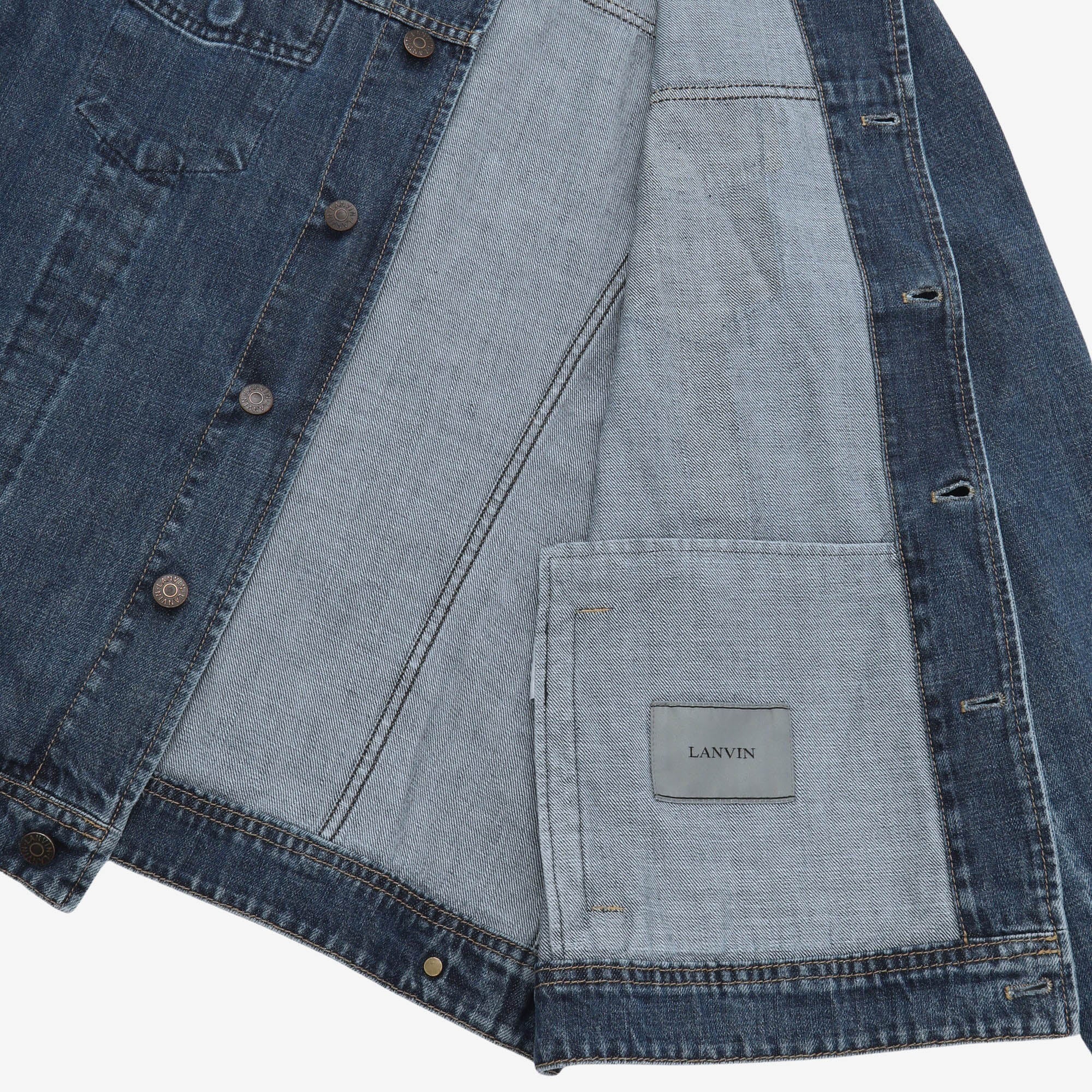 Faux Pockets Denim Jacket