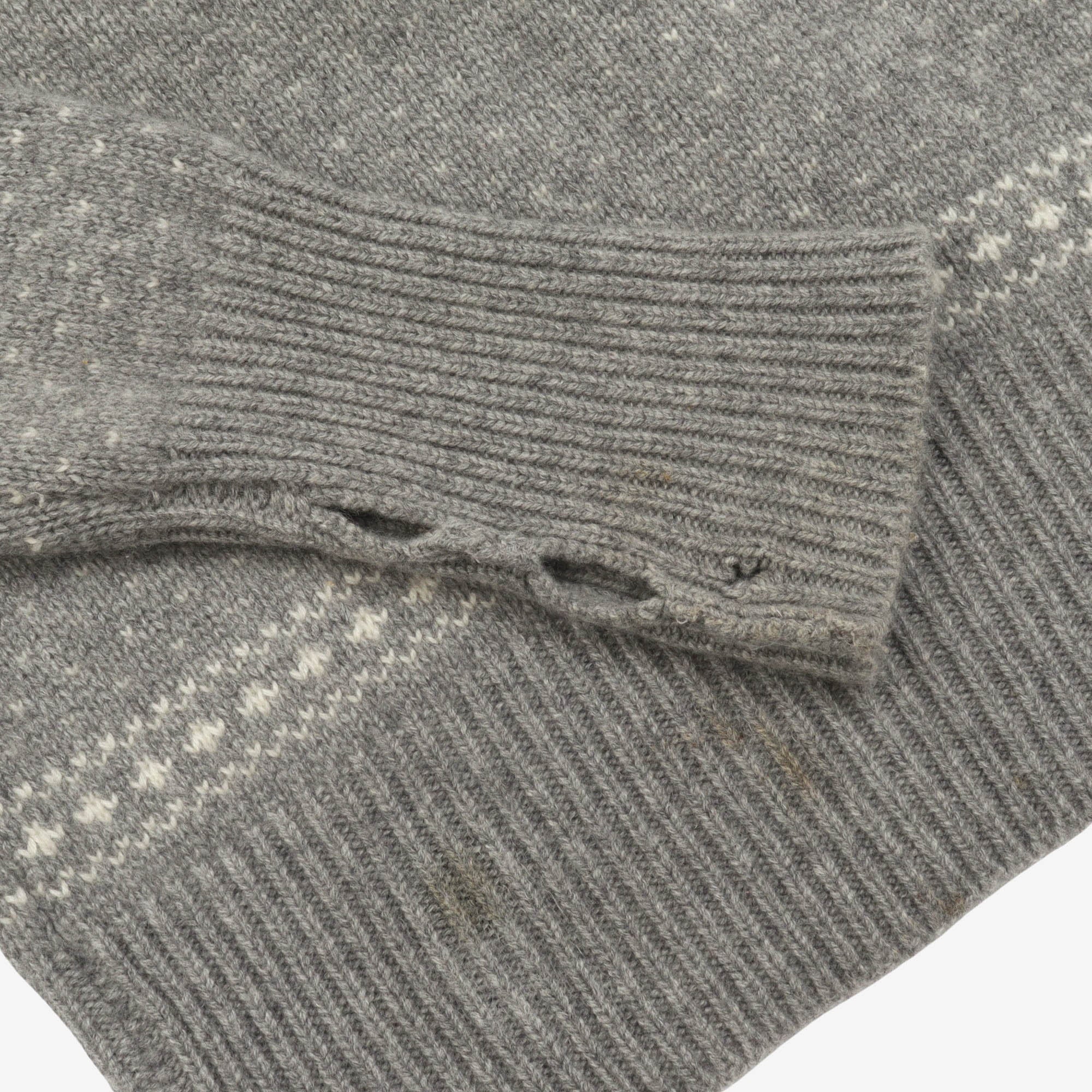 Womens Patterned Cashmere Knit Jumper