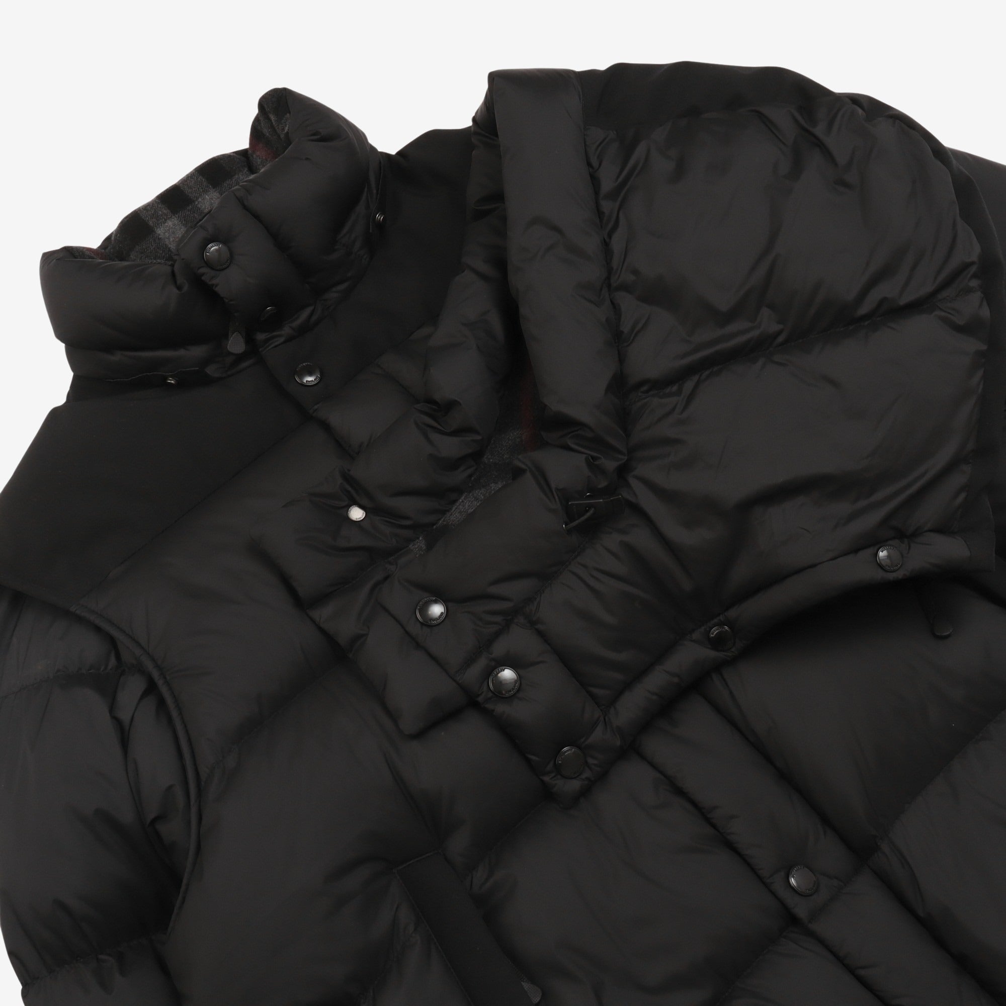 Detachable Sleeve Nylon Puffer Jacket