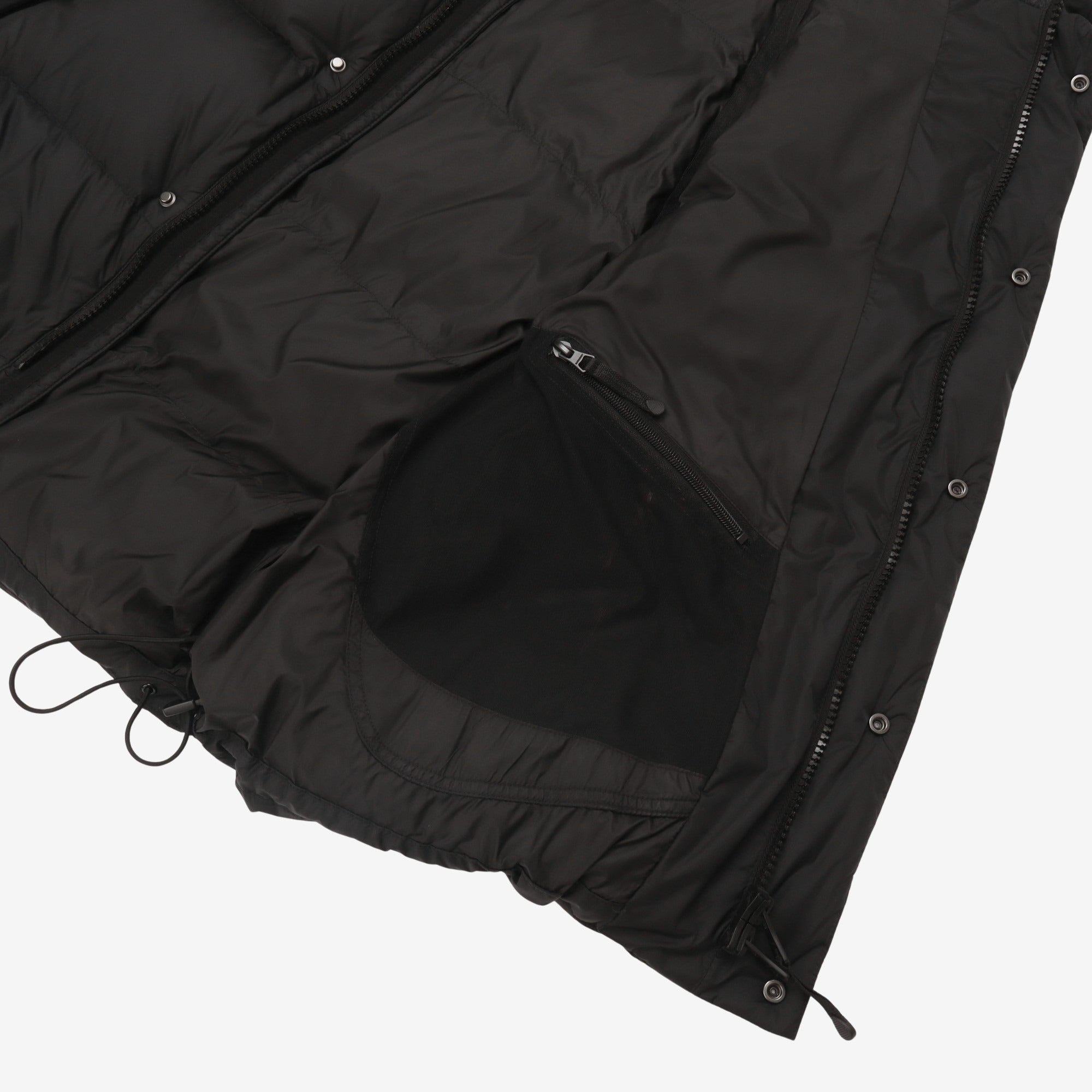 Detachable Sleeve Nylon Puffer Jacket