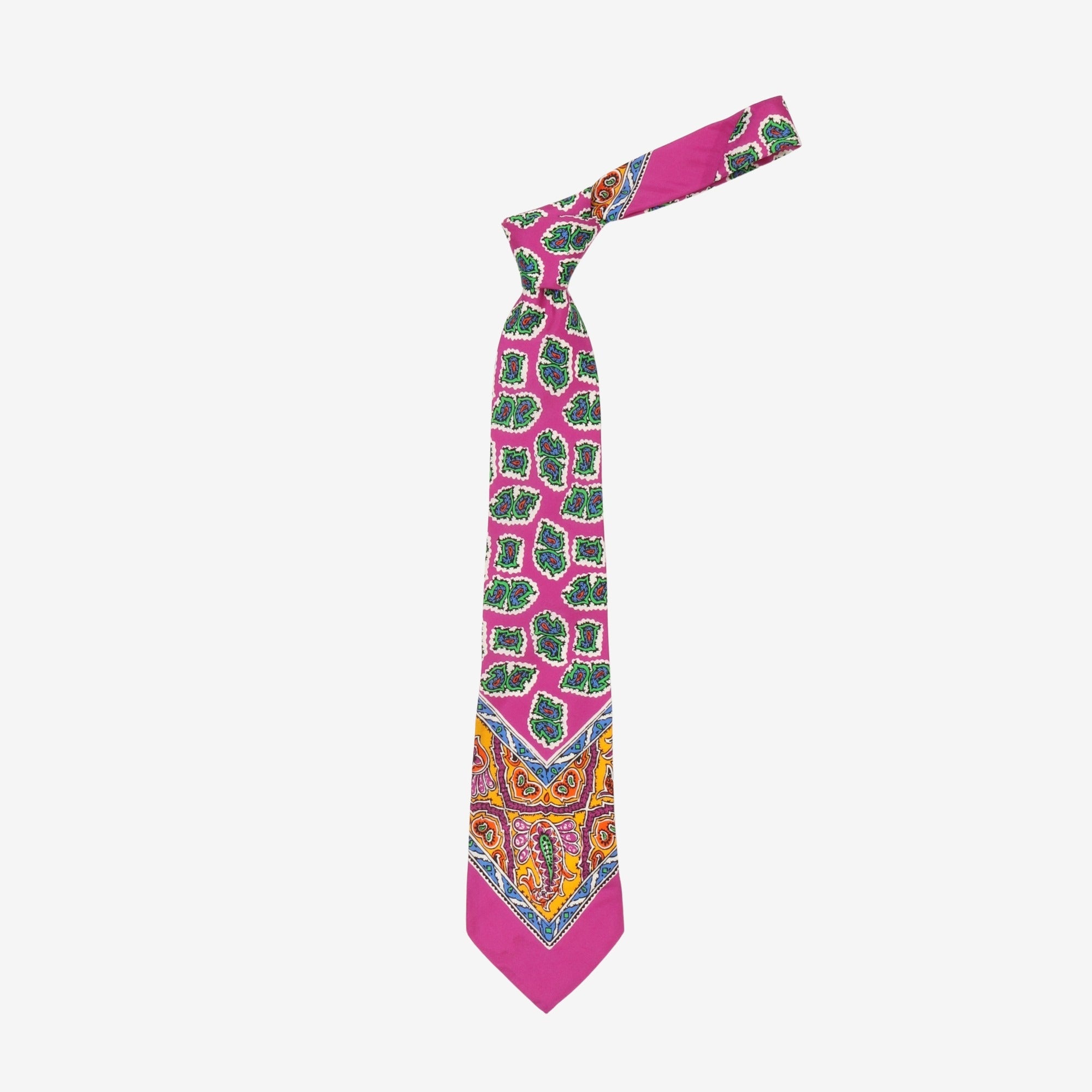 Purple Label Paisley Silk Tie