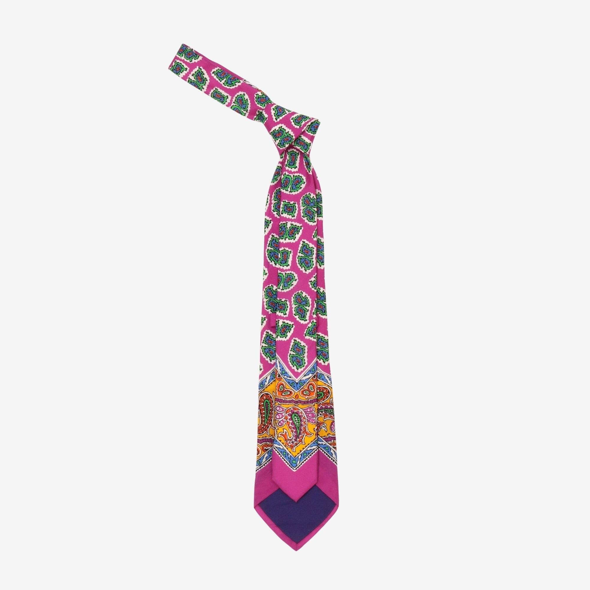 Purple Label Paisley Silk Tie