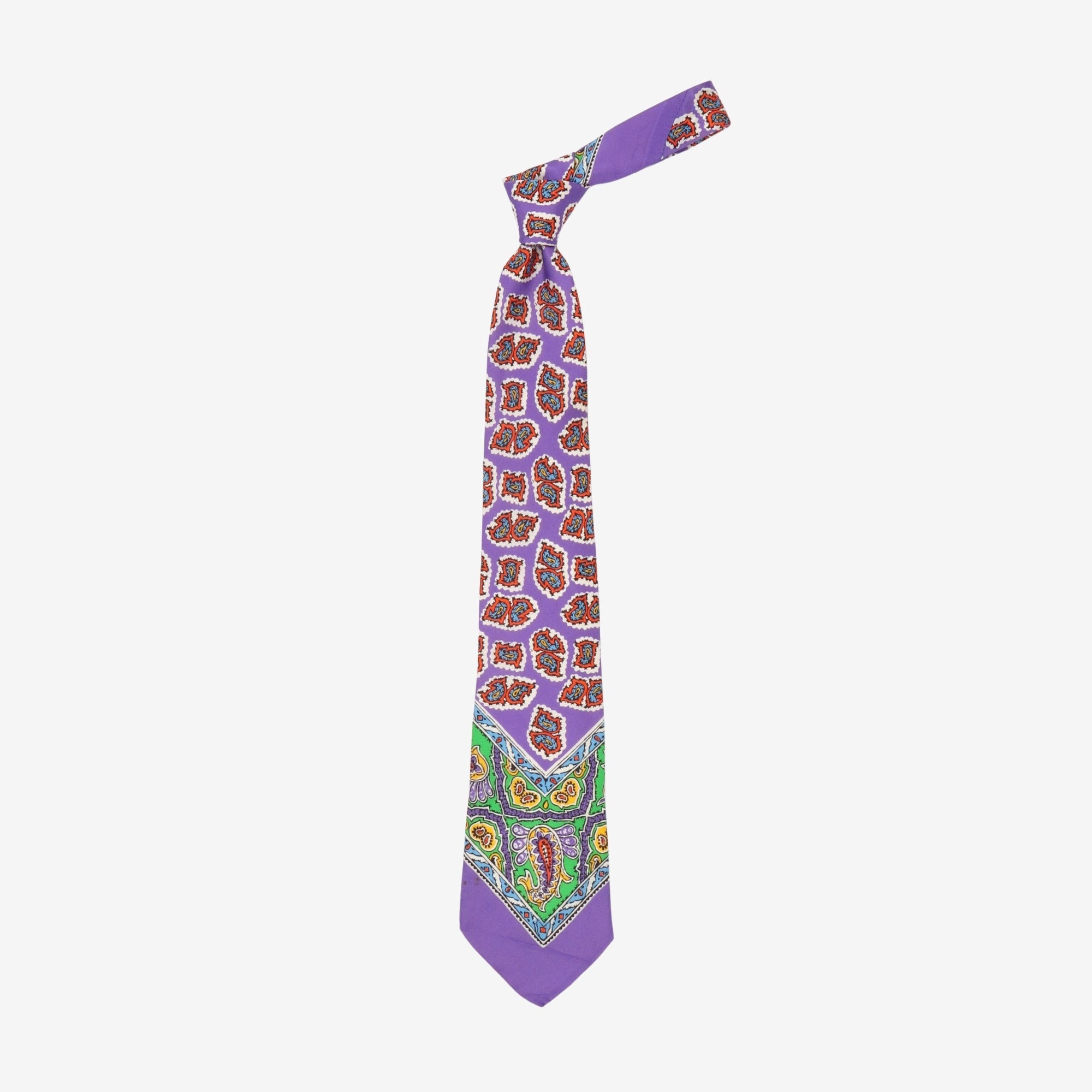 Purple Label Paisley Silk Tie