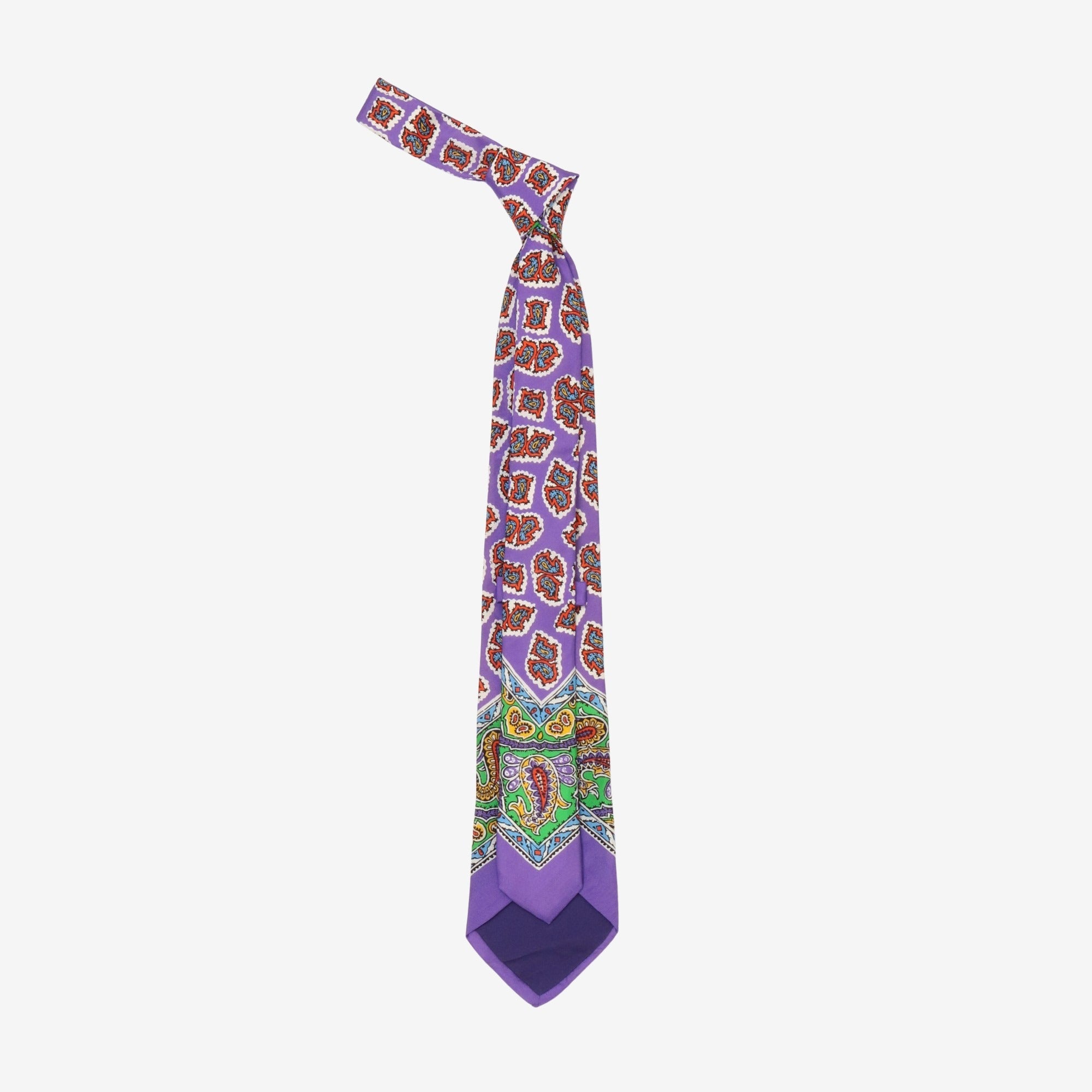 Purple Label Paisley Silk Tie