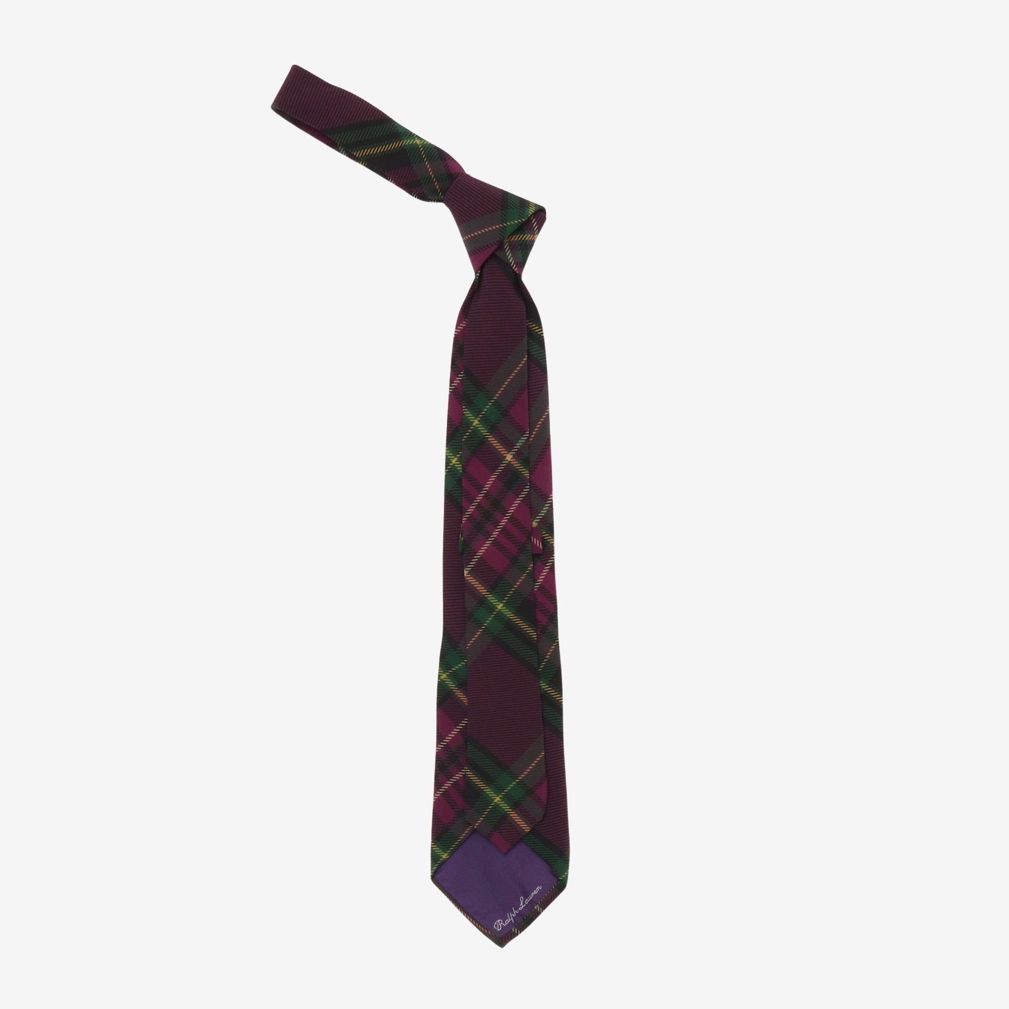 Purple Label Silk Check Tie