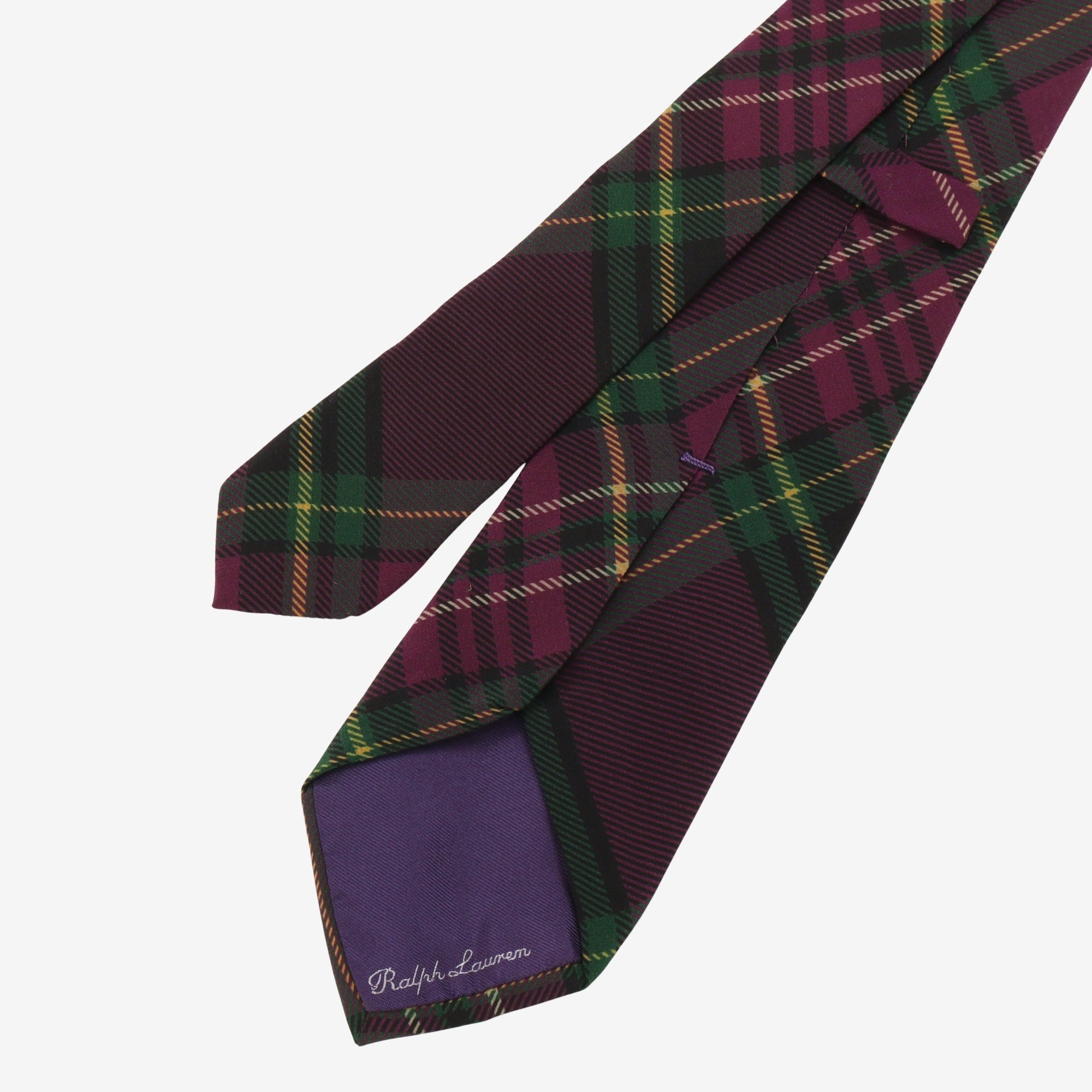 Purple Label Silk Check Tie