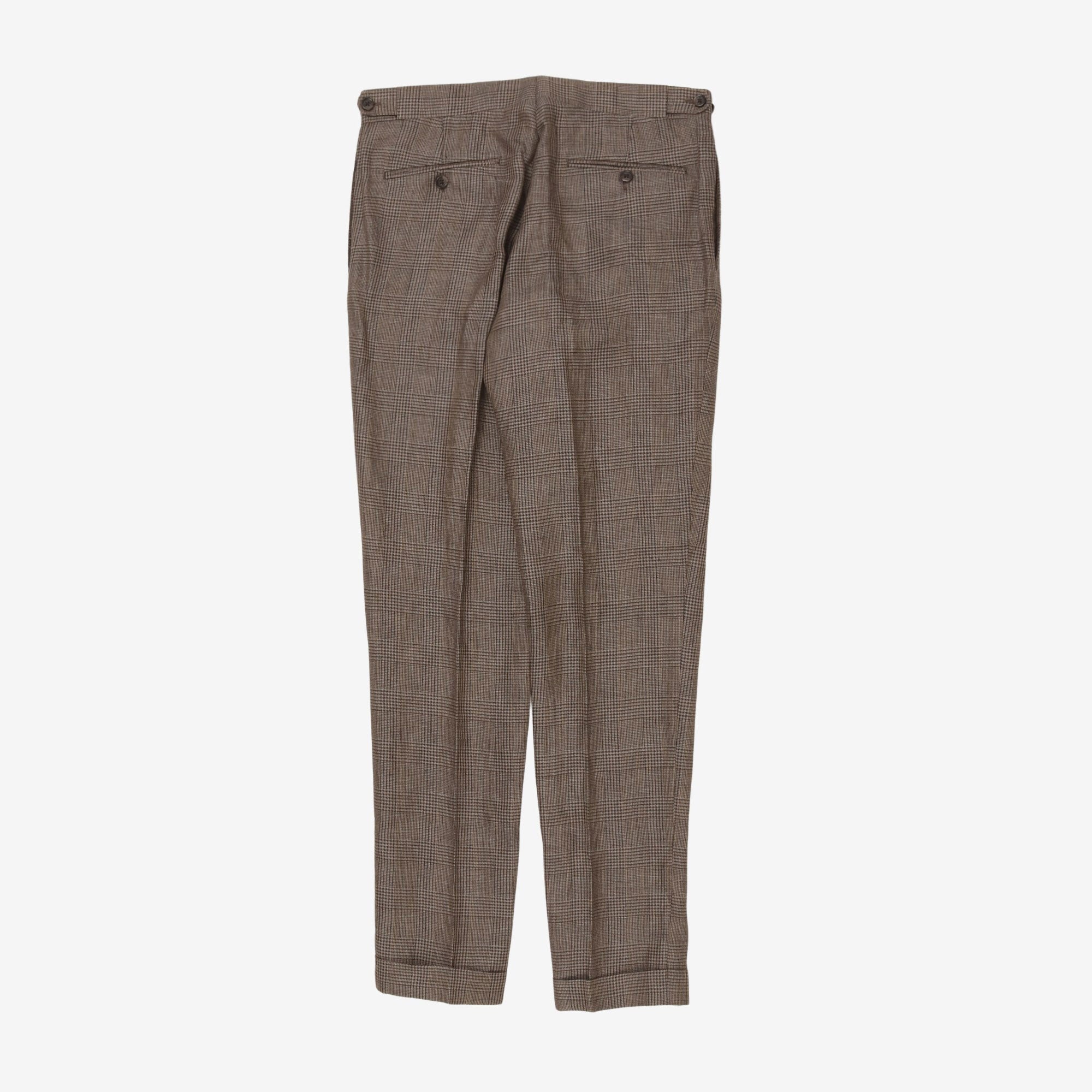 Linen Pleated Trousers