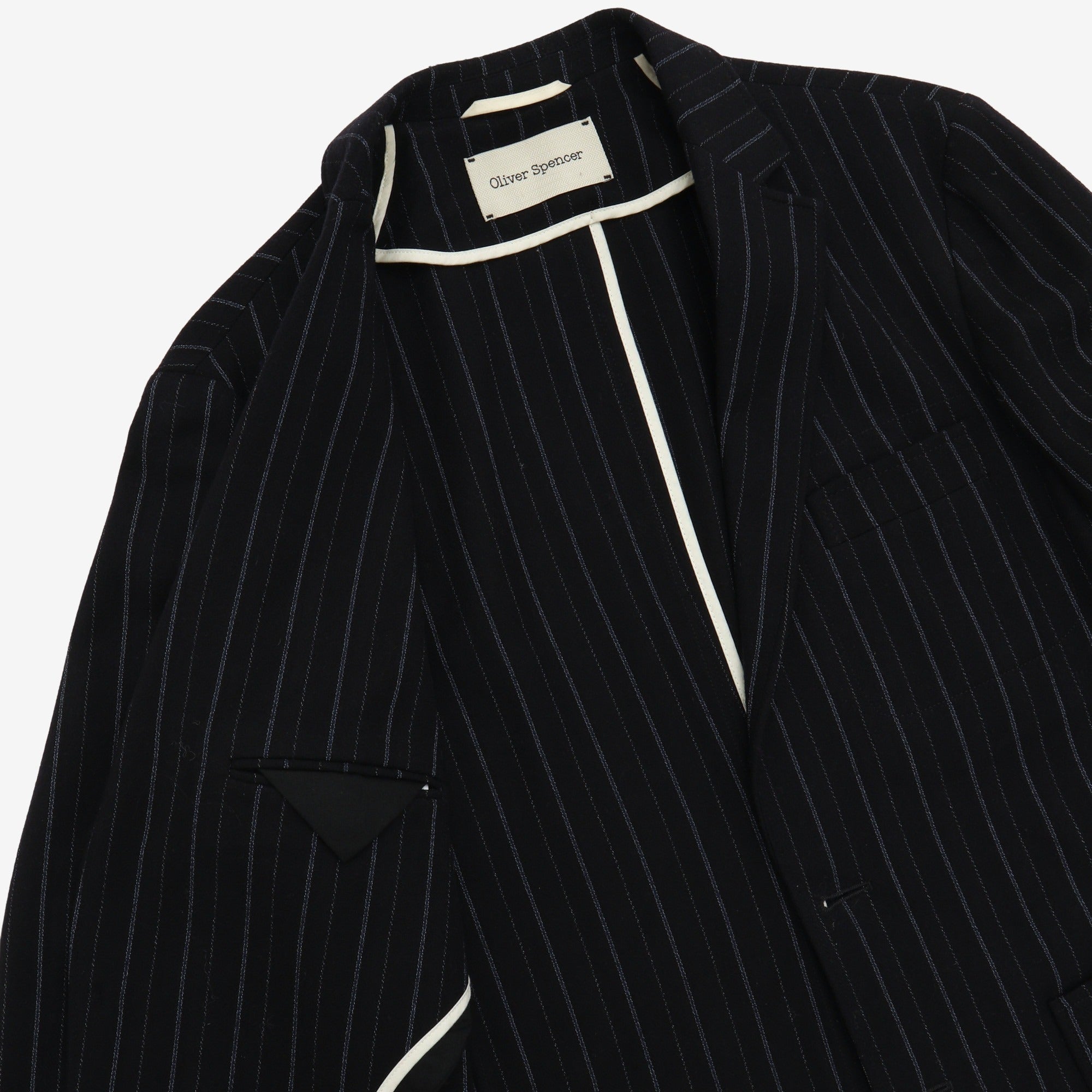 Wool Blend Stripe Suit