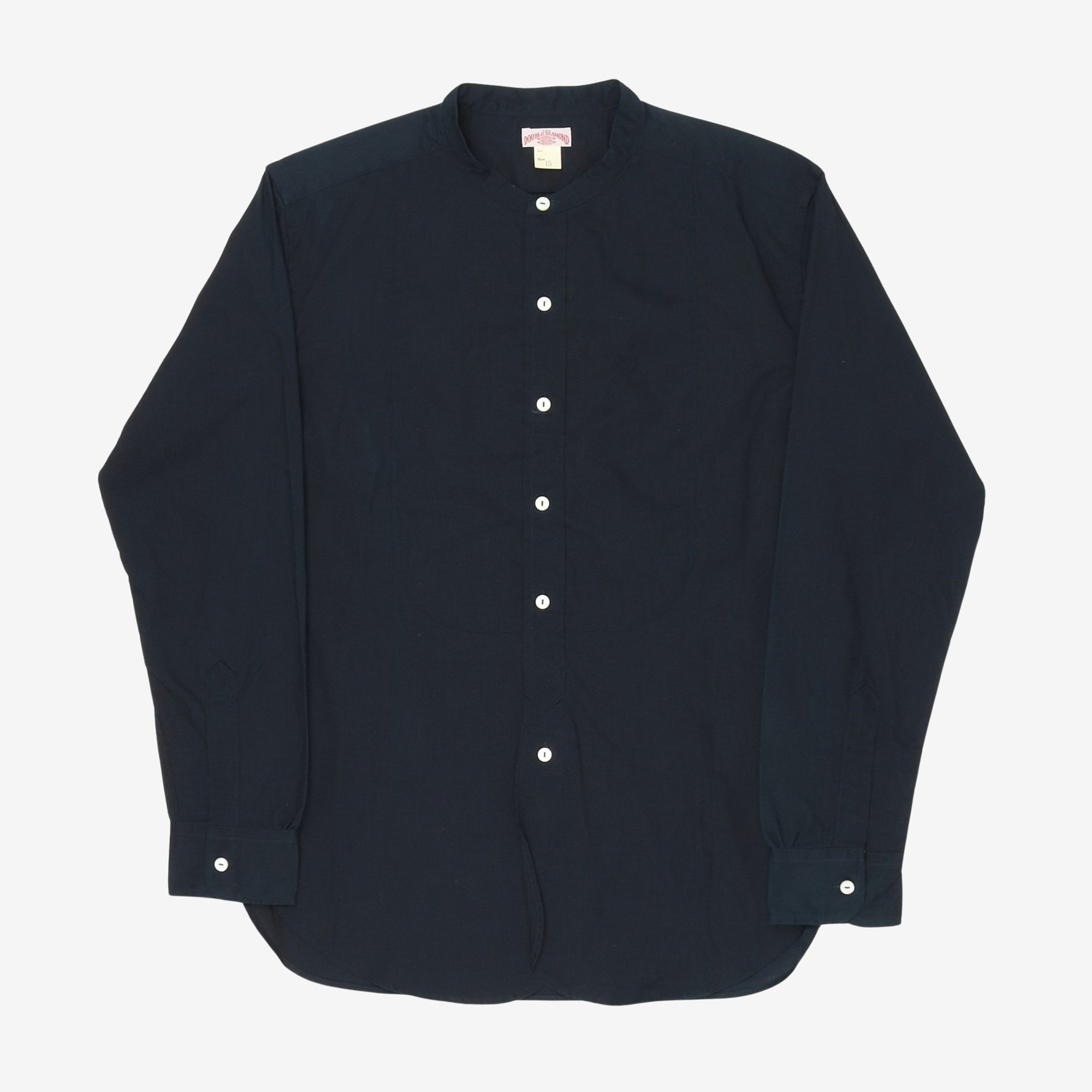 Double Diamond Band Collar Shirt