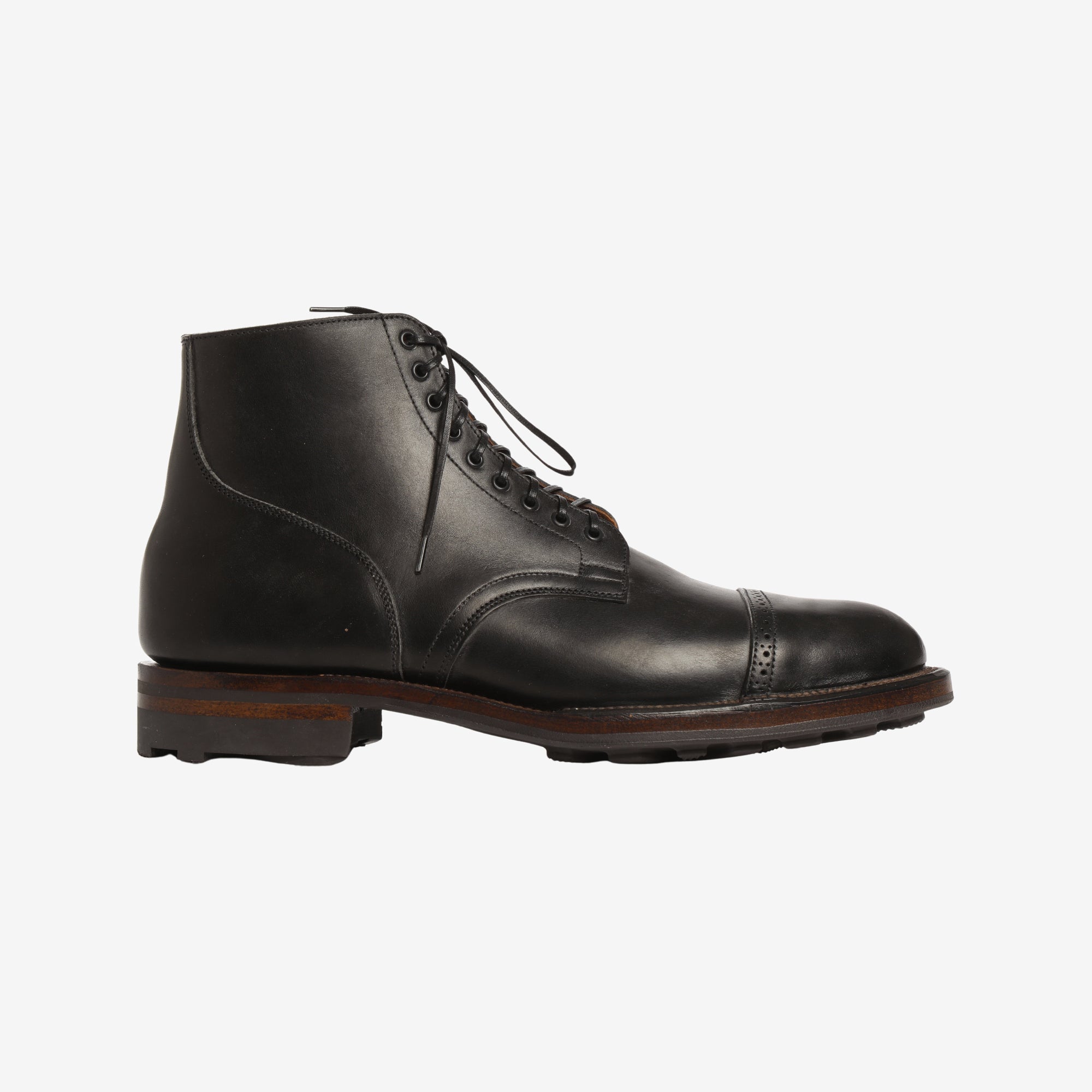 1035 Service Boot Lined - MRYM Nero Tea Core Vachetta Lucida