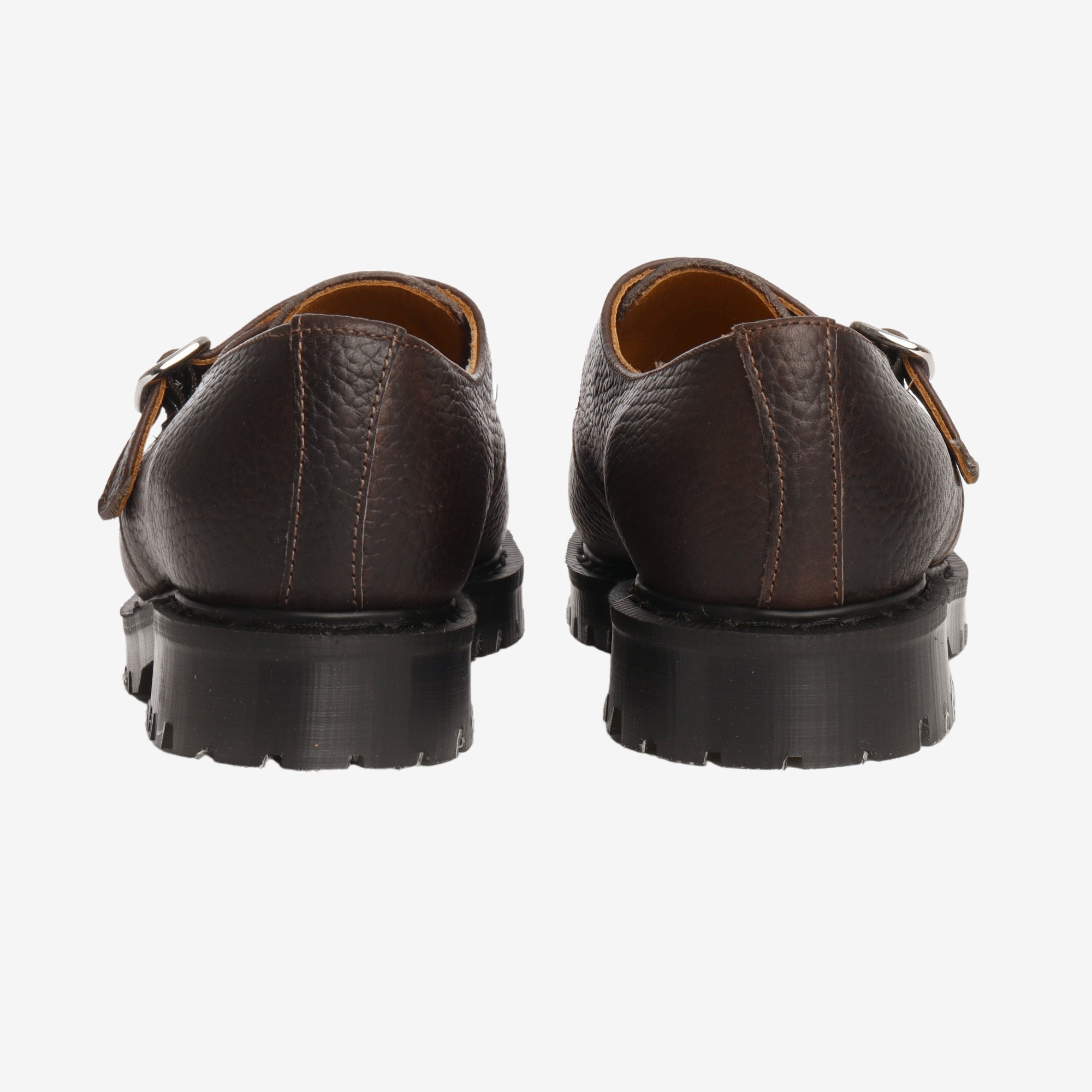 YMC Monk Strap Grain Leather