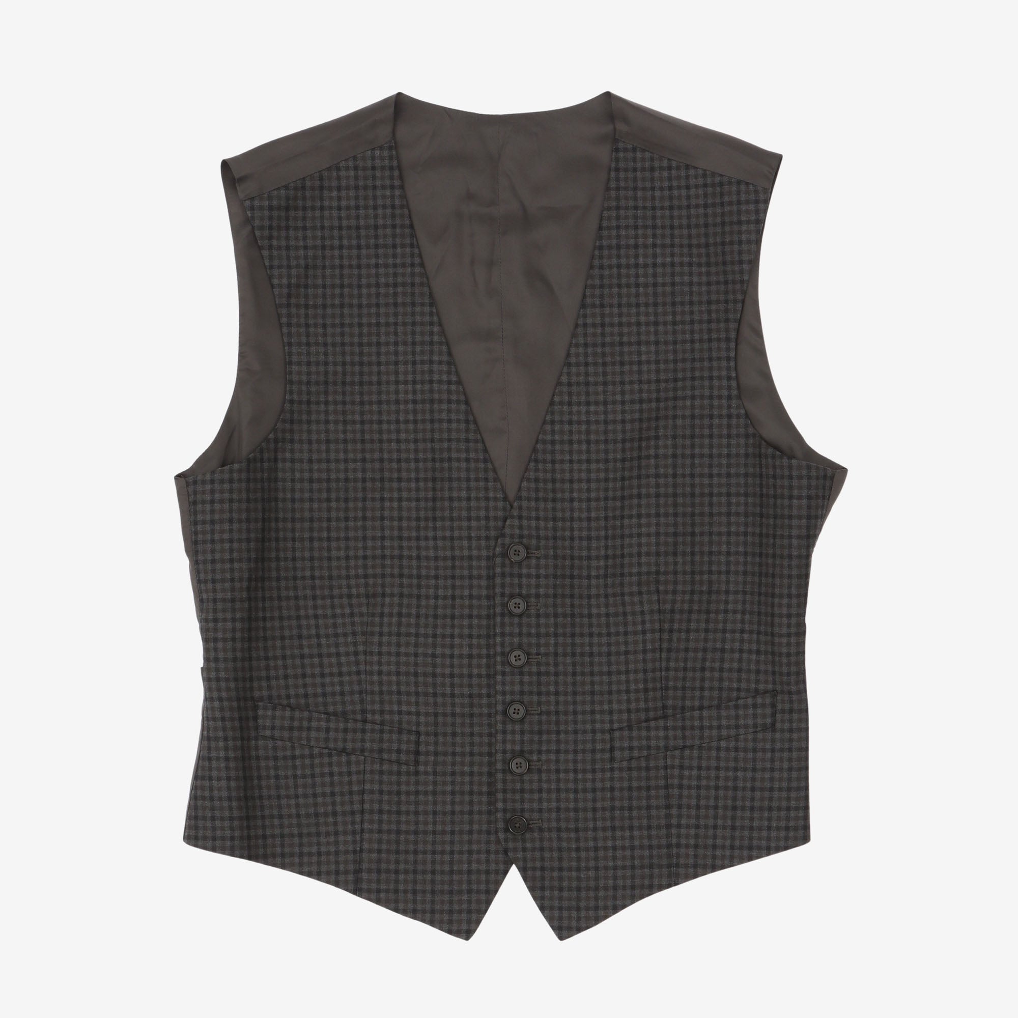 Gieves & Hawkes Wool Check Waistcoat – Marrkt